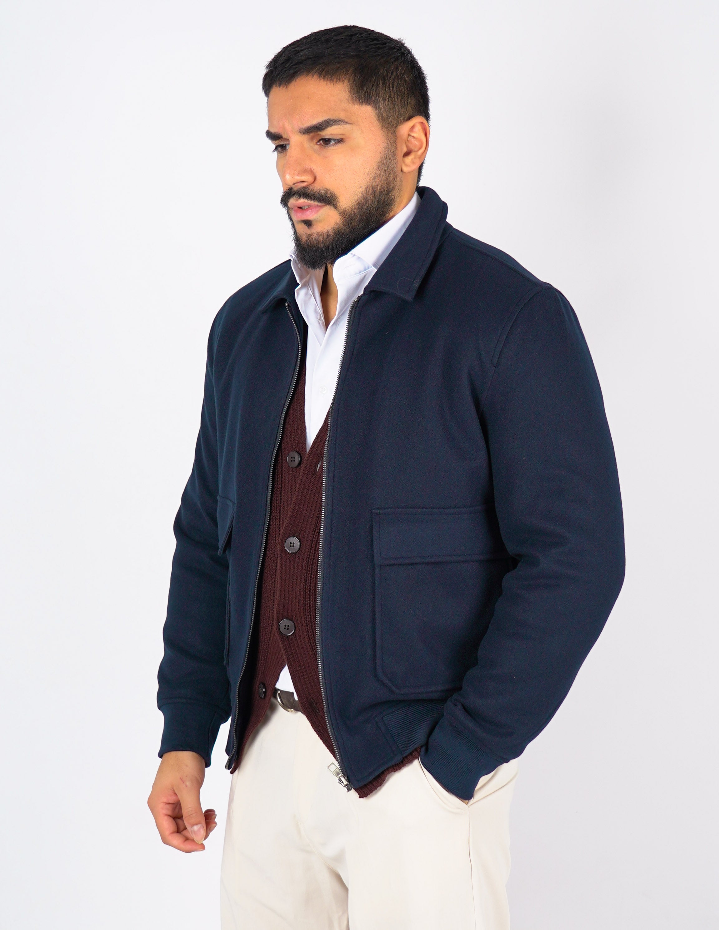 cappottino con collo imbottito