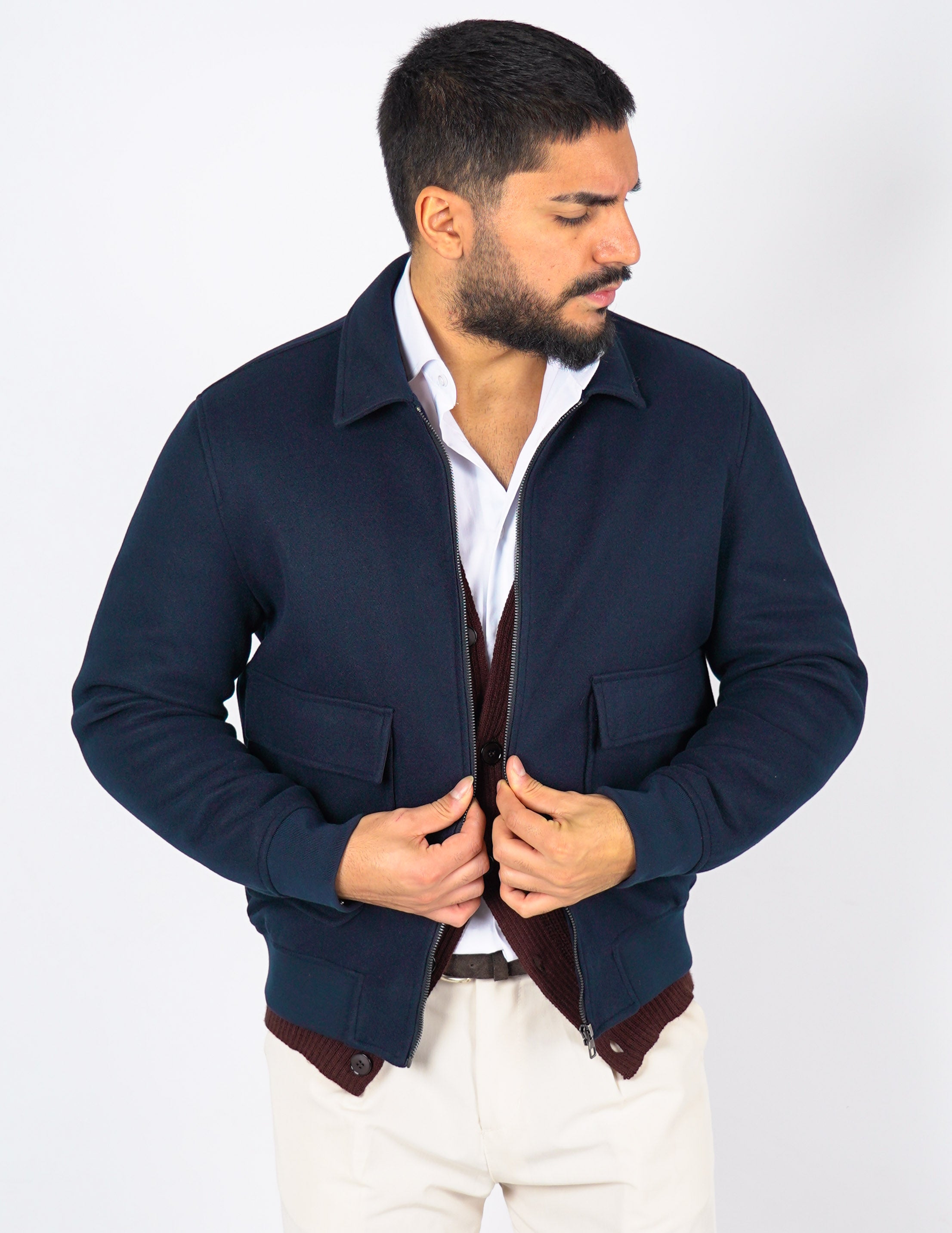 cappottino con collo imbottito