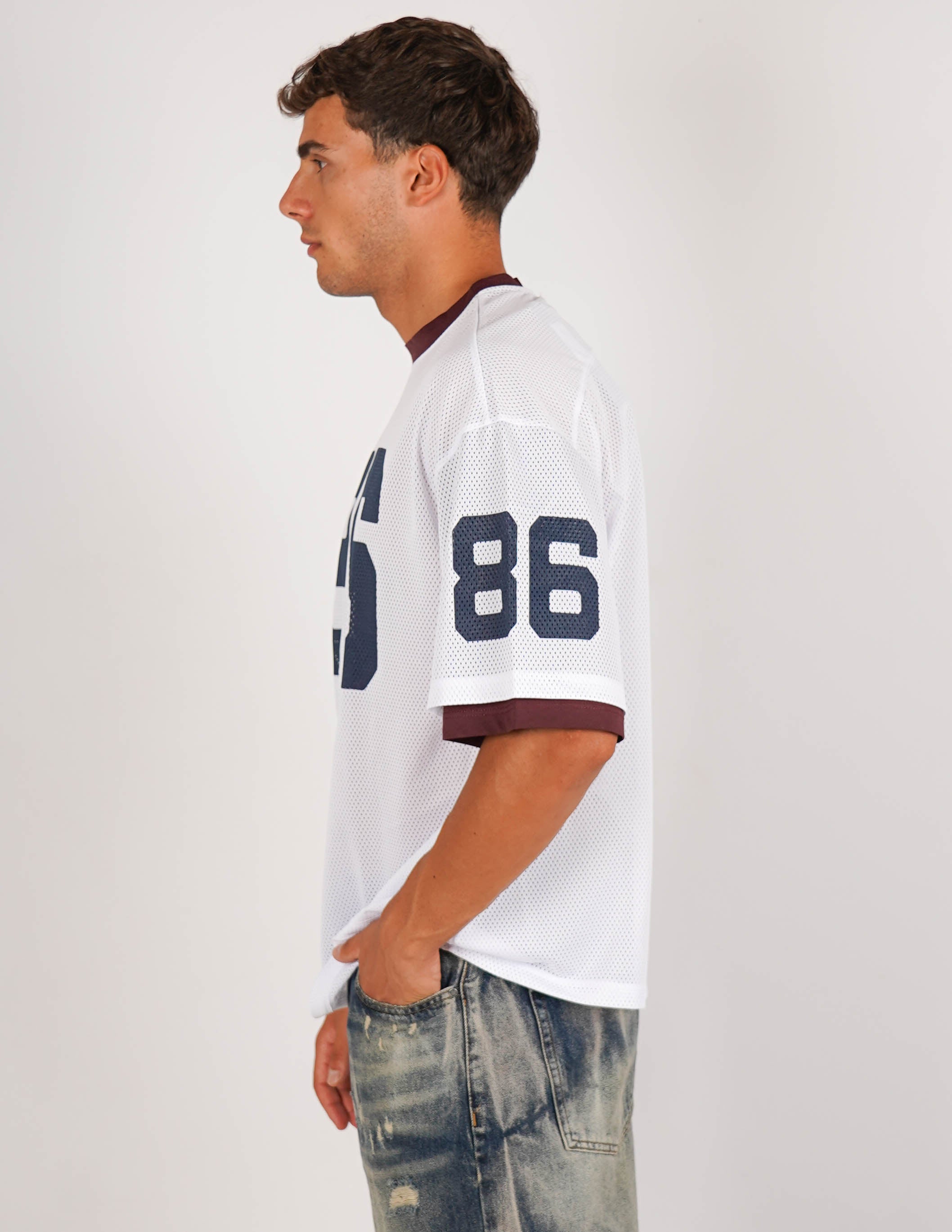 T-SHIRT CON STAMPA COLLEGE