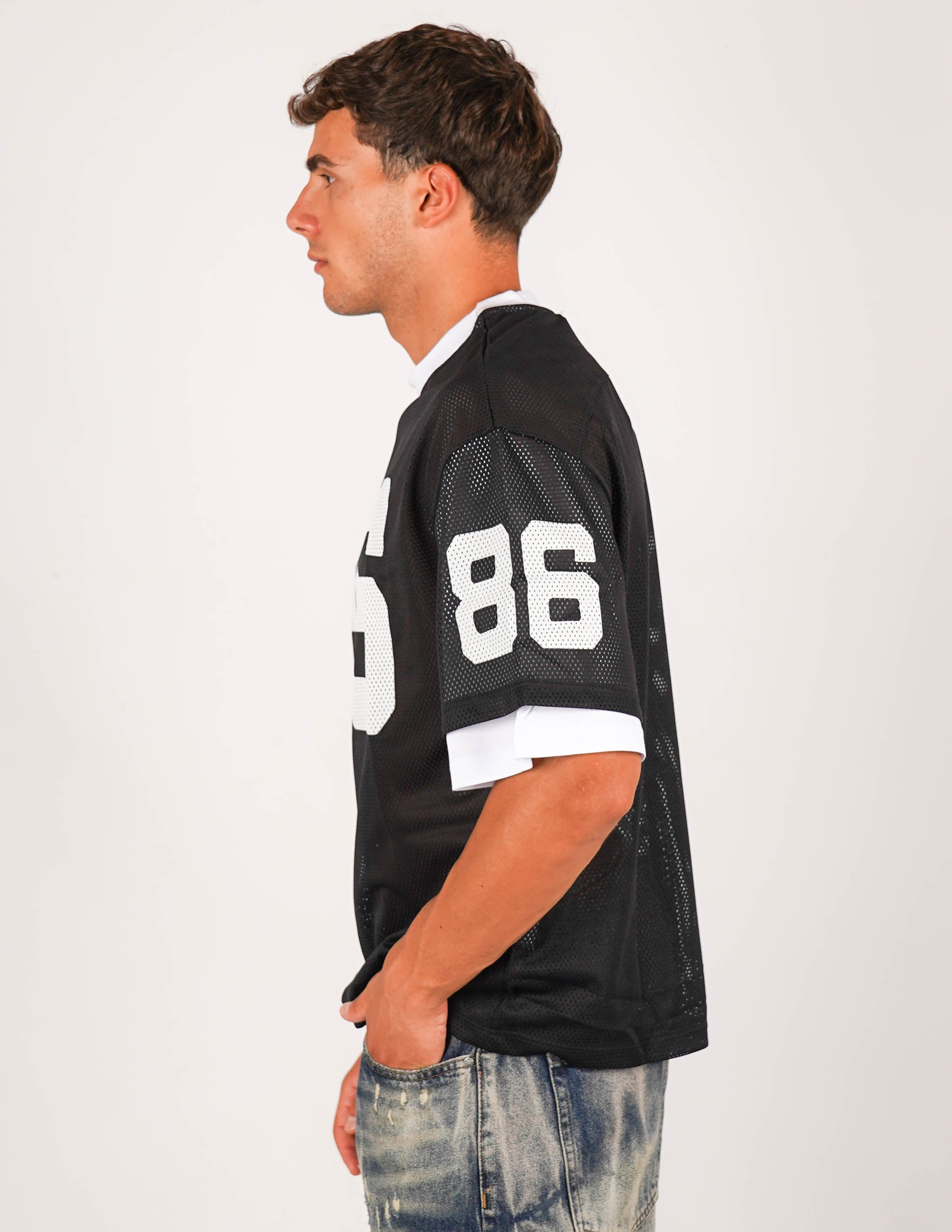 T-SHIRT CON STAMPA COLLEGE