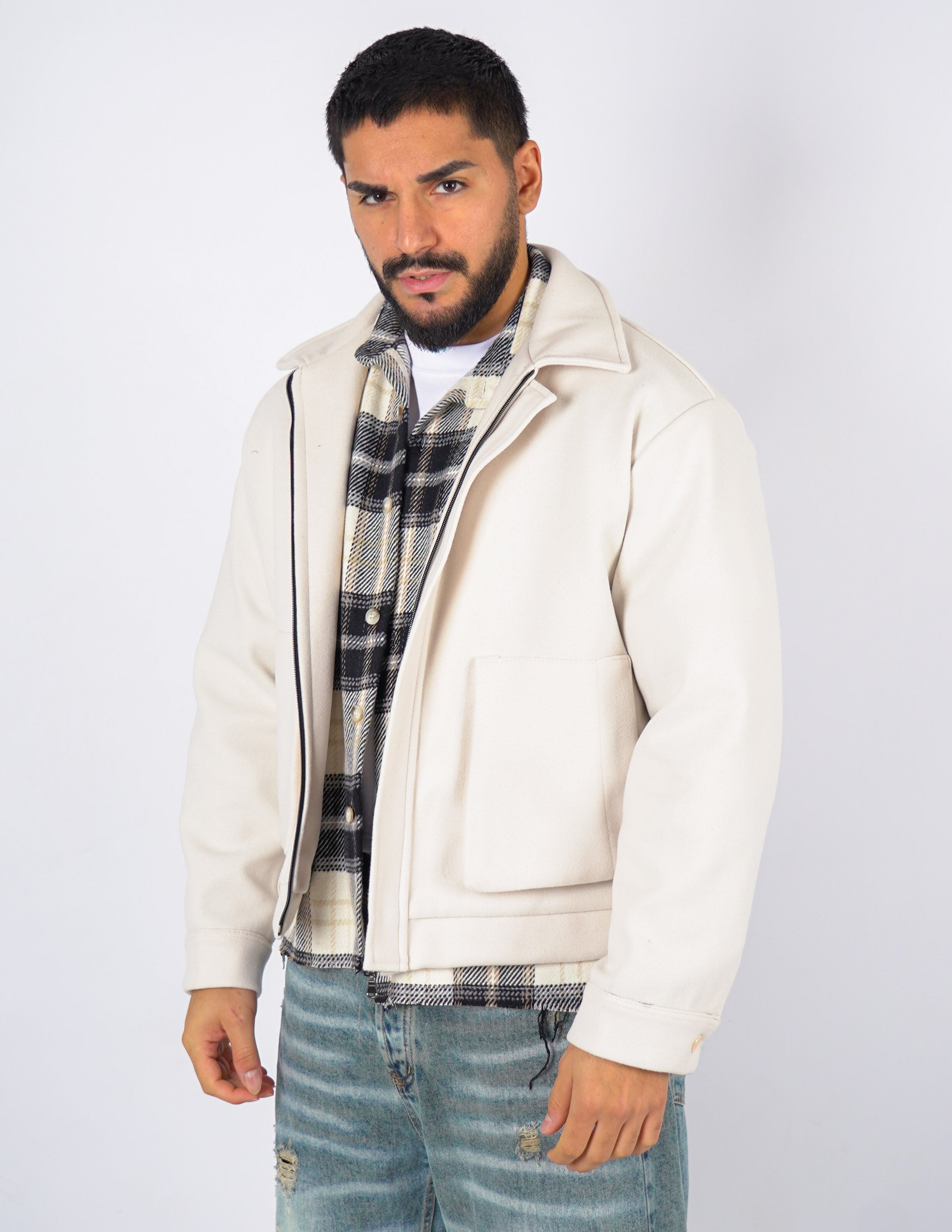 CAPPOTTO CROP CON COLLO