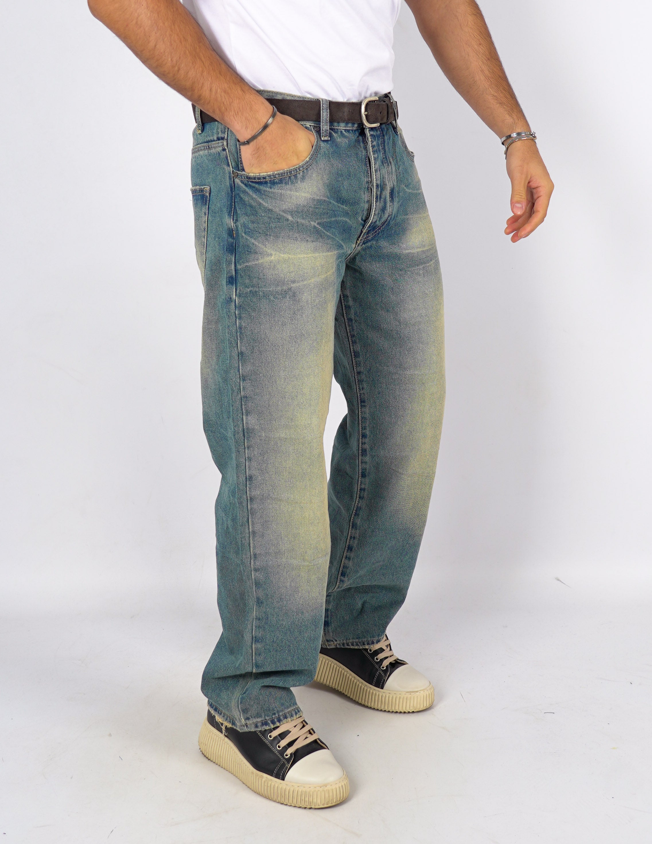 jeans cinque tasche baggy fit