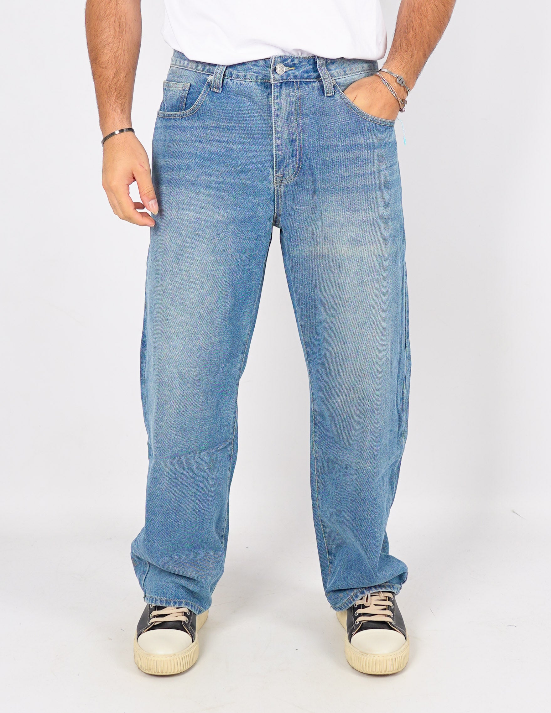 jeans cinque tasche baggy fit