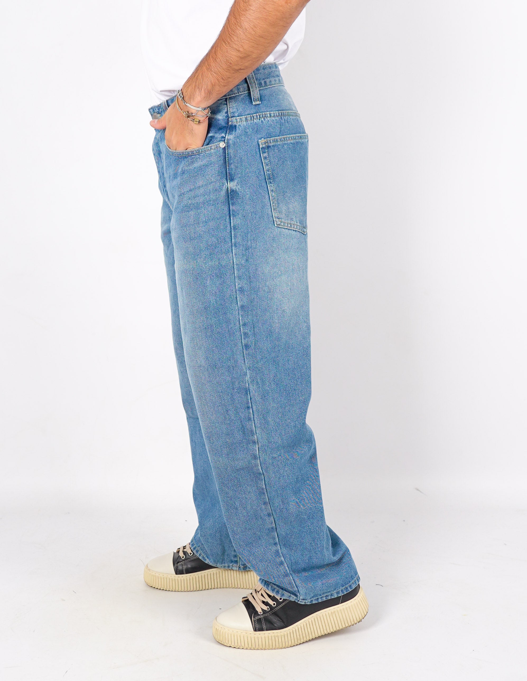 jeans cinque tasche baggy fit