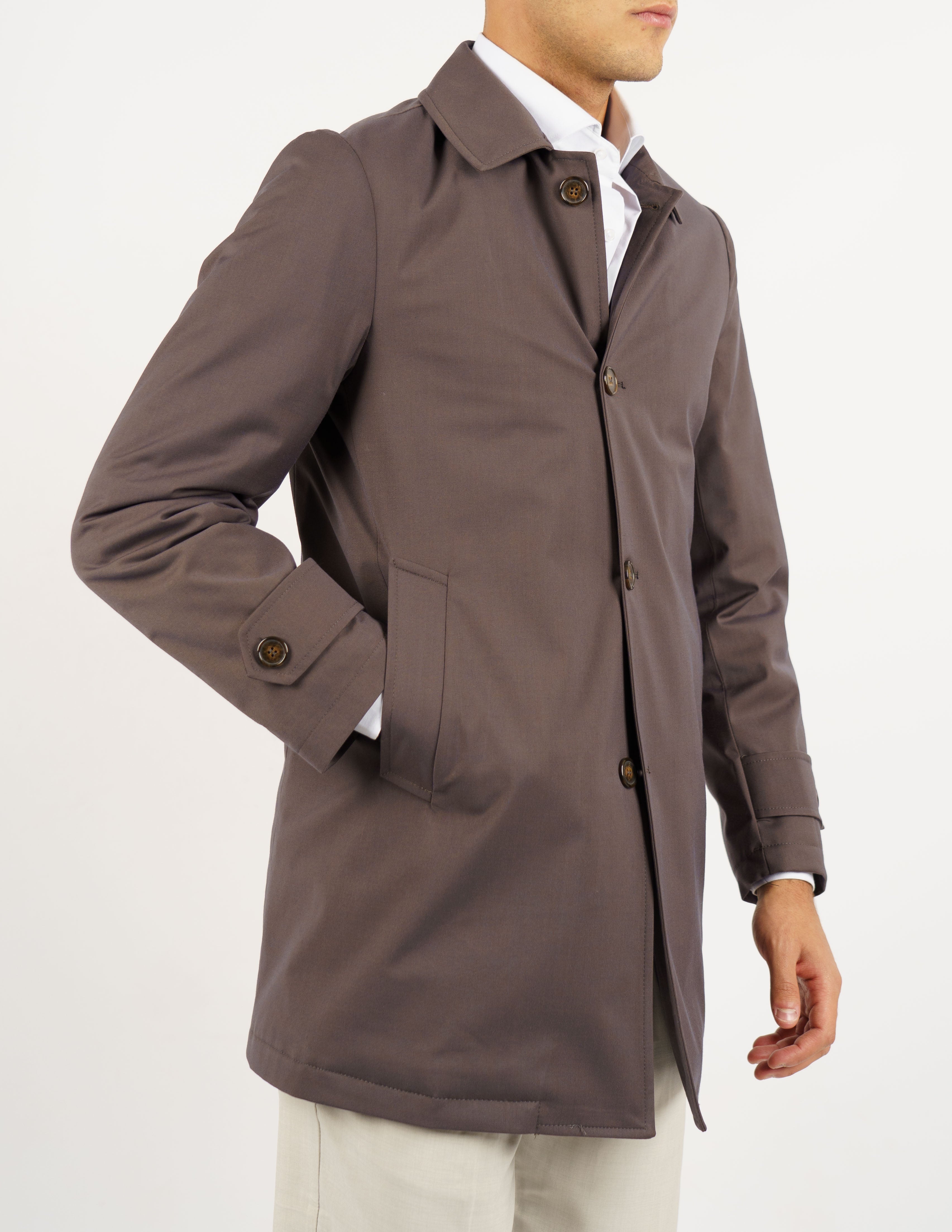 trench monopetto imbottito casual