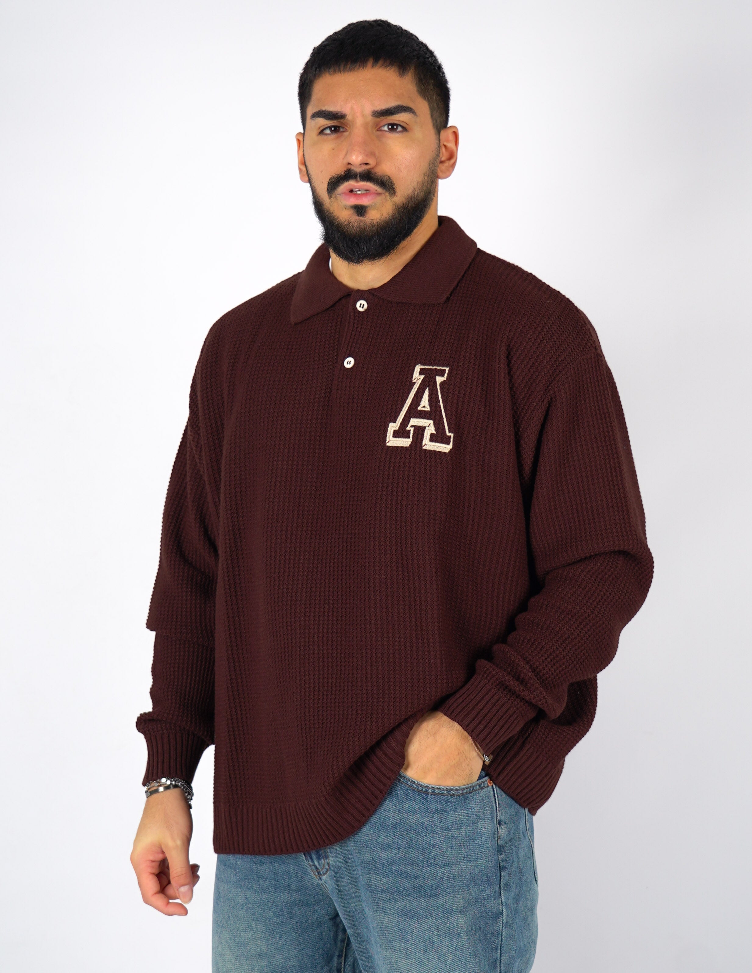 Polo Oversize con ricamo