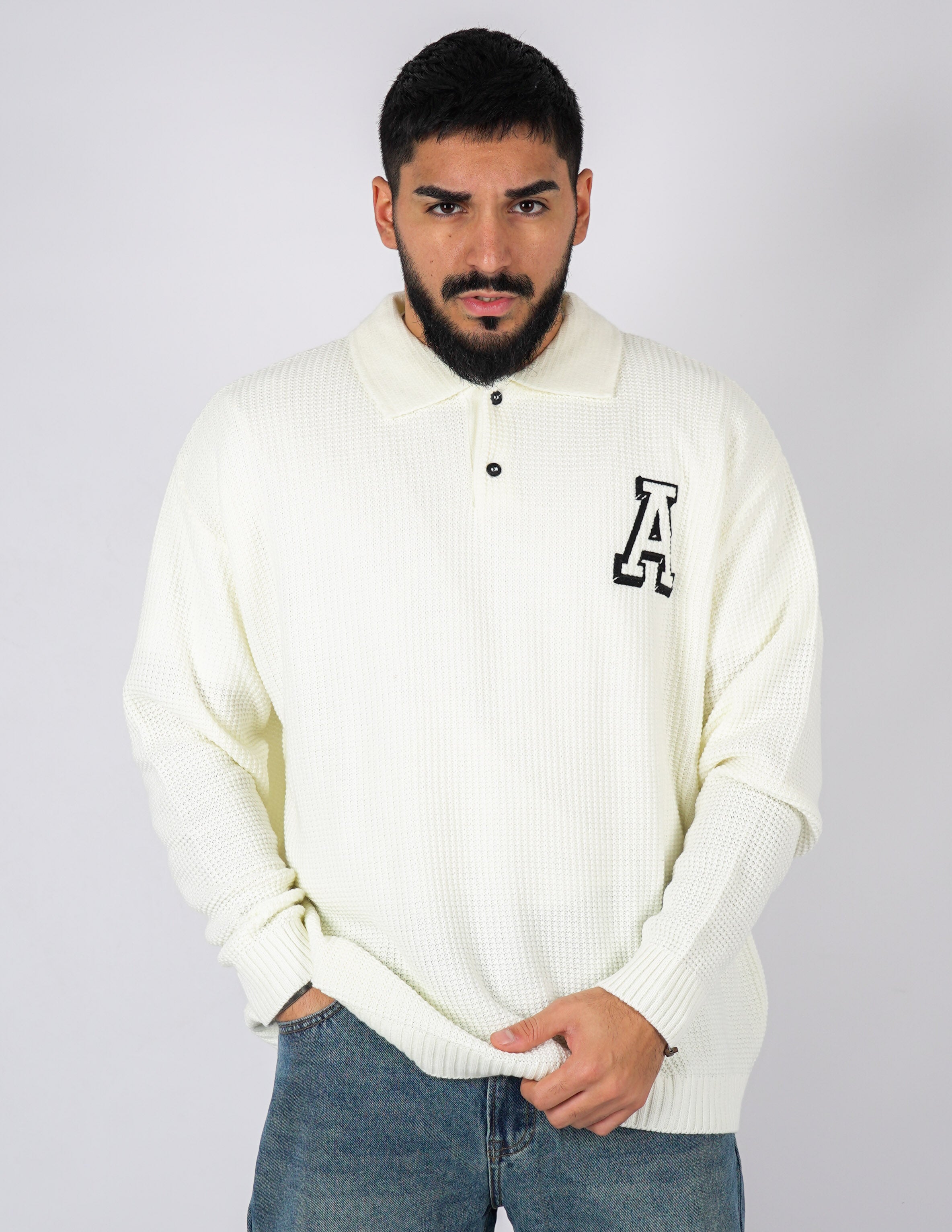 Polo Oversize con ricamo