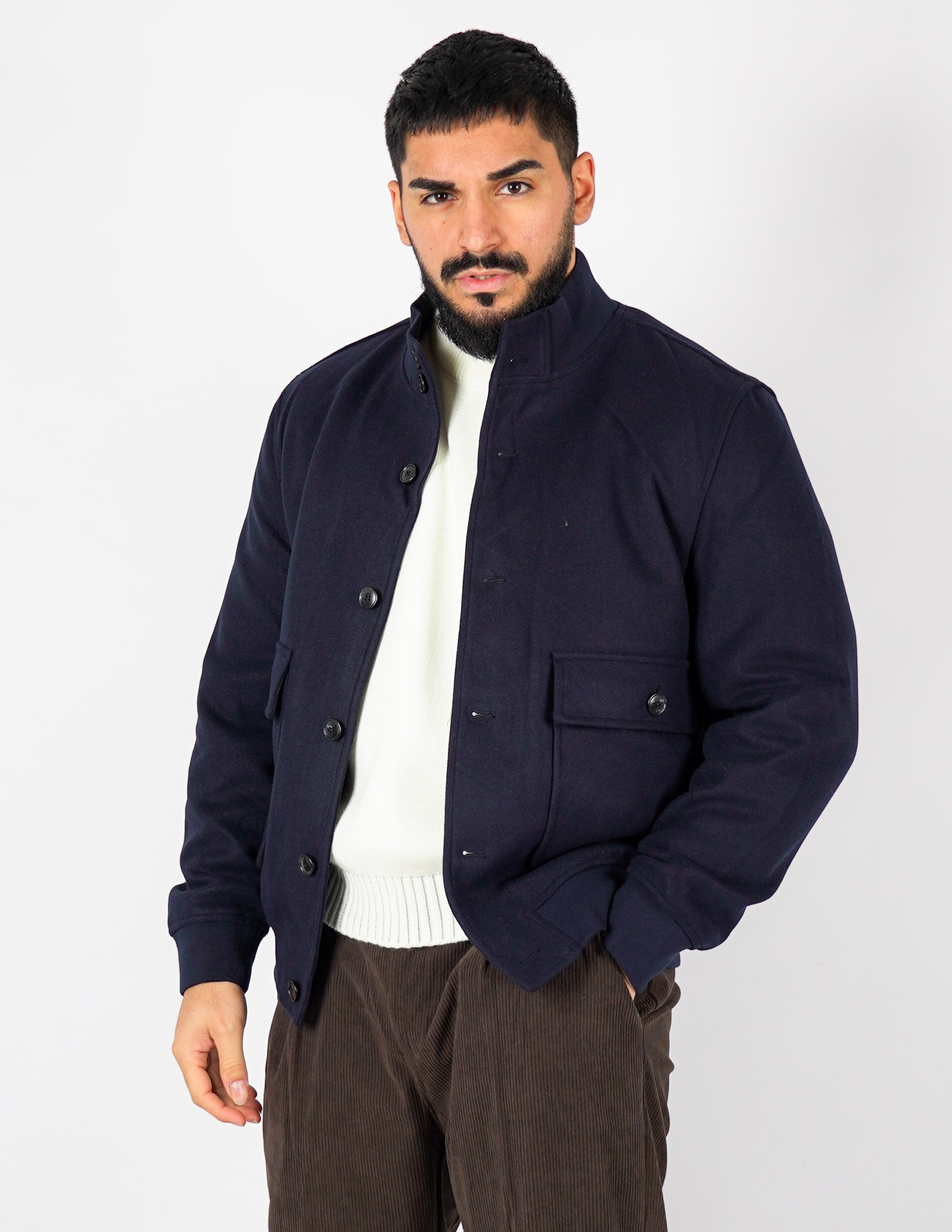 Cappotto con collo e bottoni