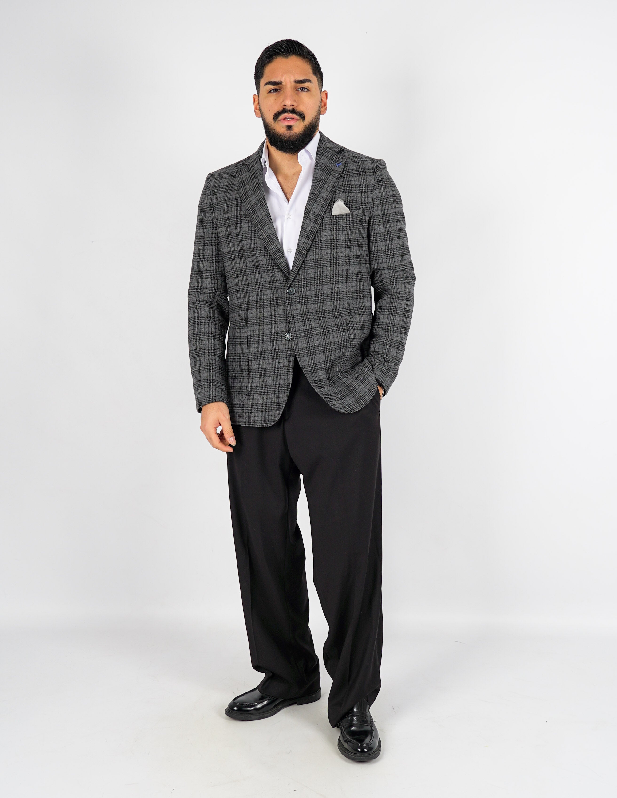 GIACCA MONOPETTO UOMO A QUADRI