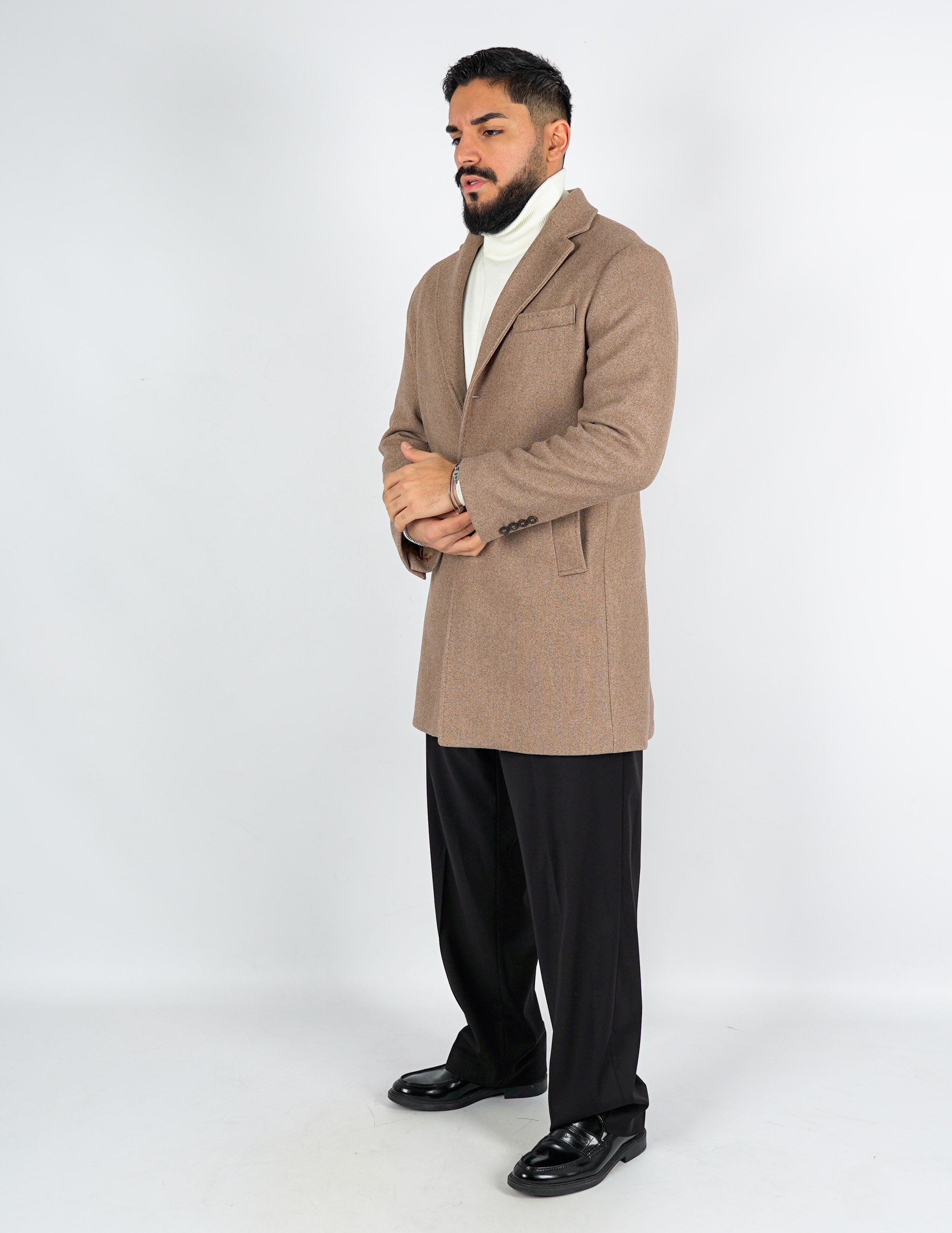 CAPPOTTO UOMO SLIM MONOPETTO