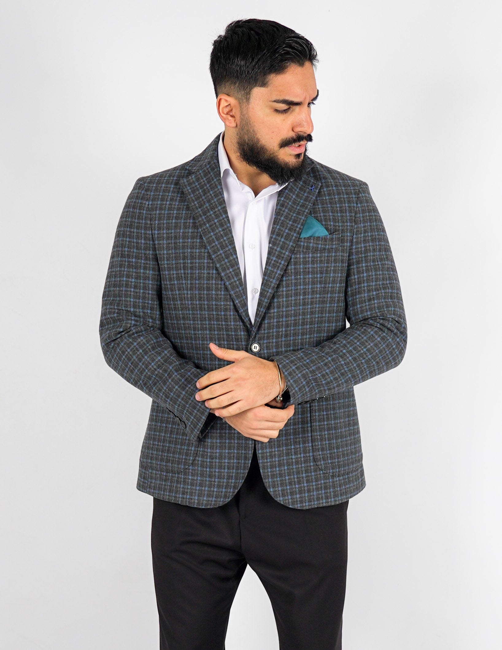 GIACCA MONOPETTO UOMO A QUADRI