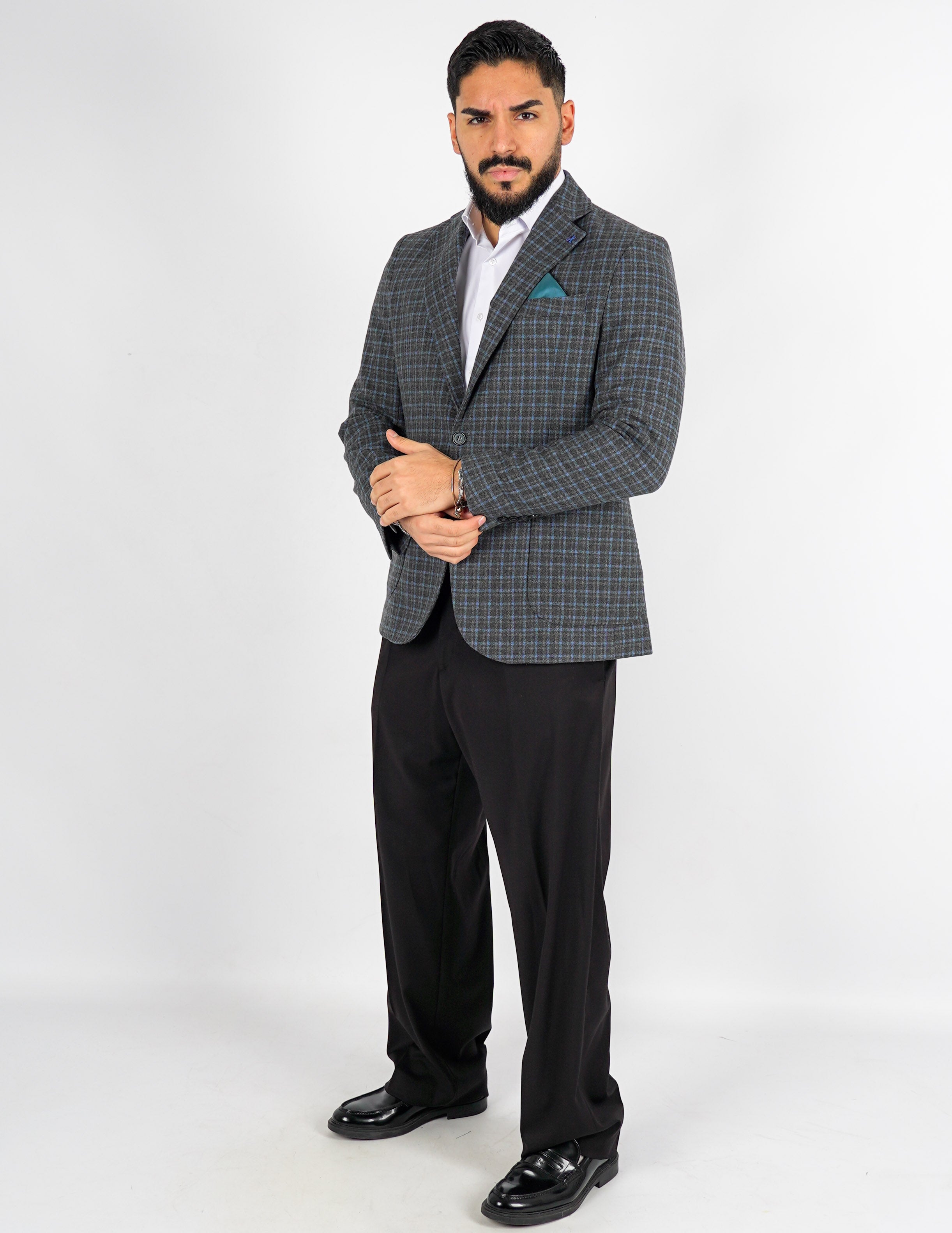 GIACCA MONOPETTO UOMO A QUADRI