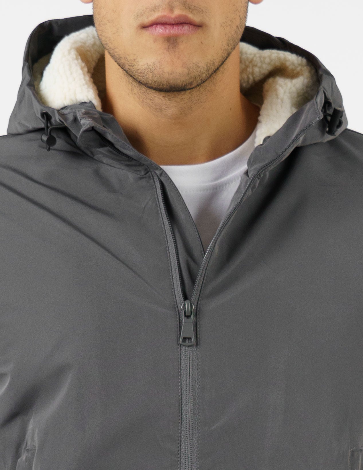 parka con interno di pelliccia