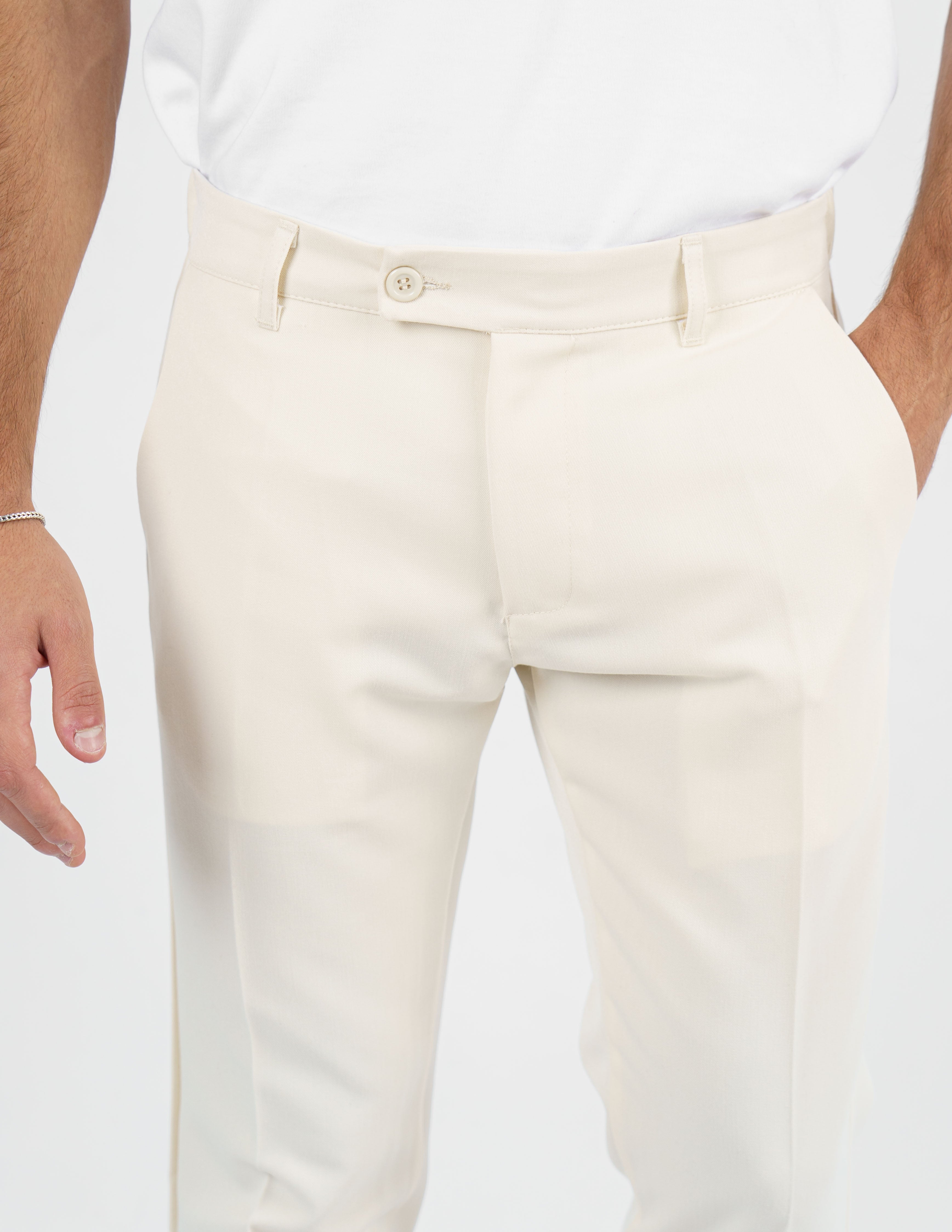 pantalone lungo sartoriale con elastico