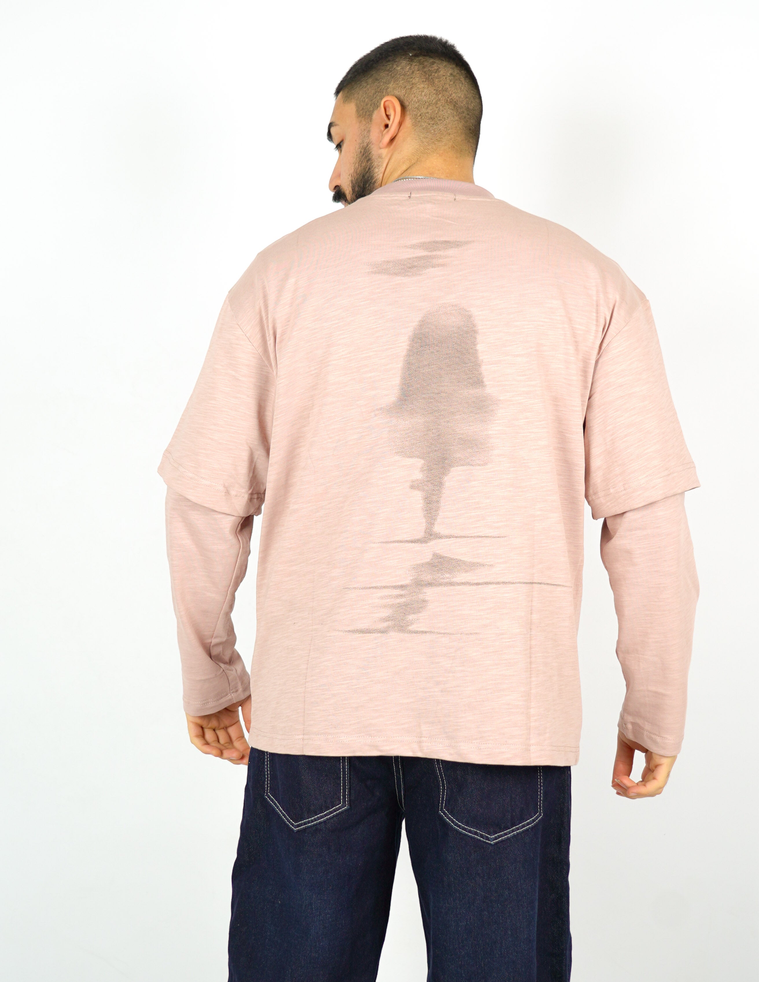 LONG SLEEVE TINTA UNITA CON STMPA