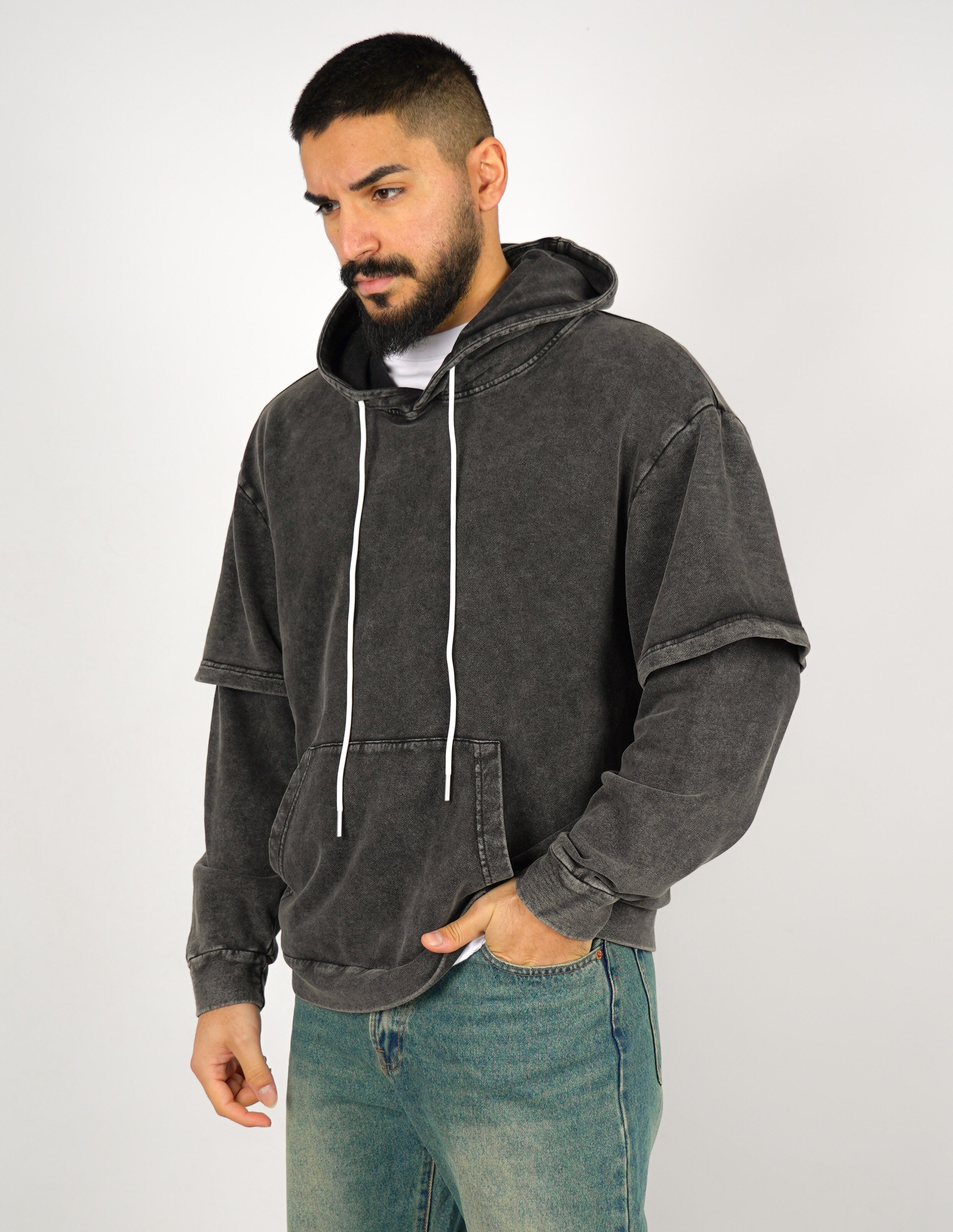 FELPA UOMO CON CAPPUCCIO