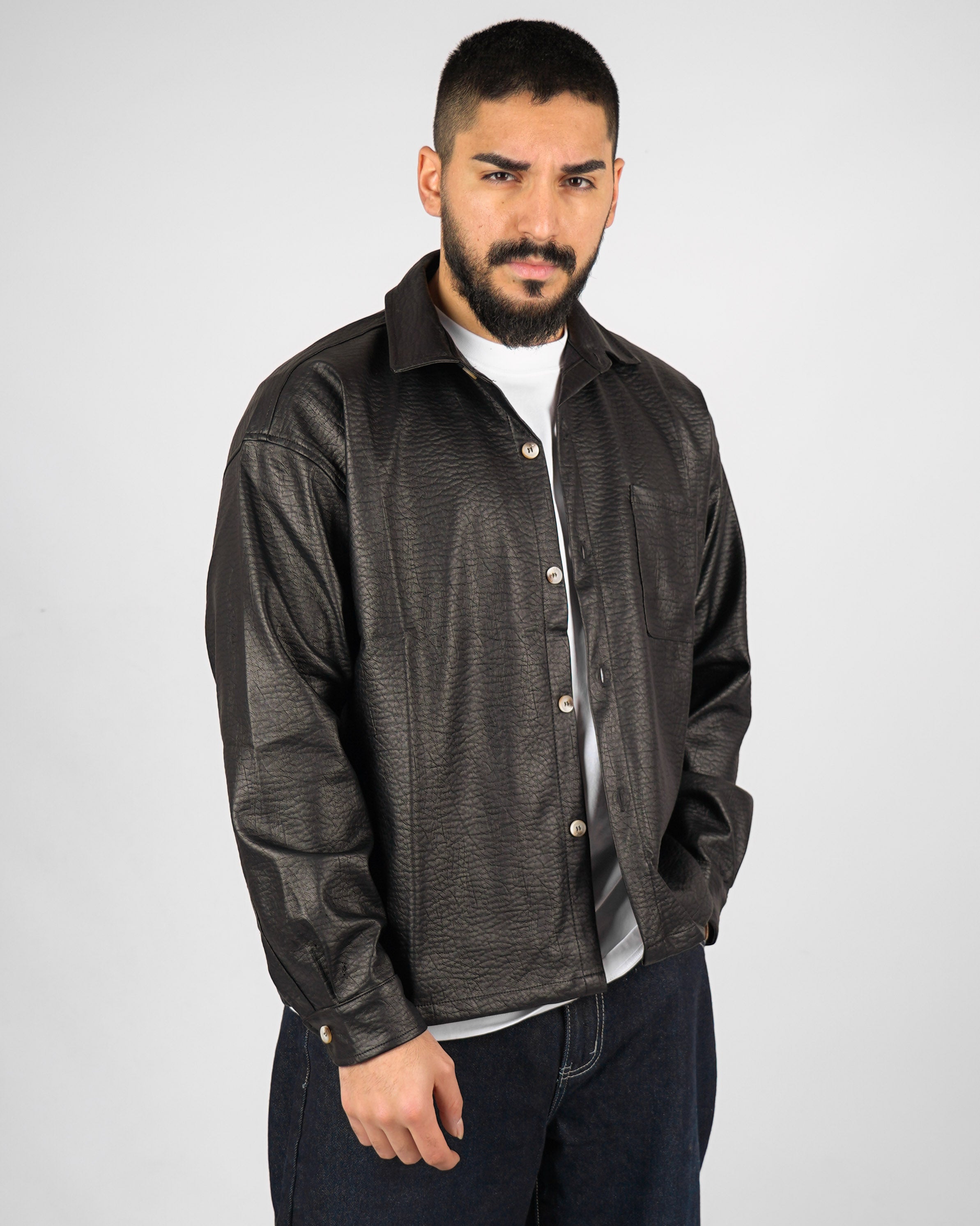 OVERSHIRT IN ECOPELLE