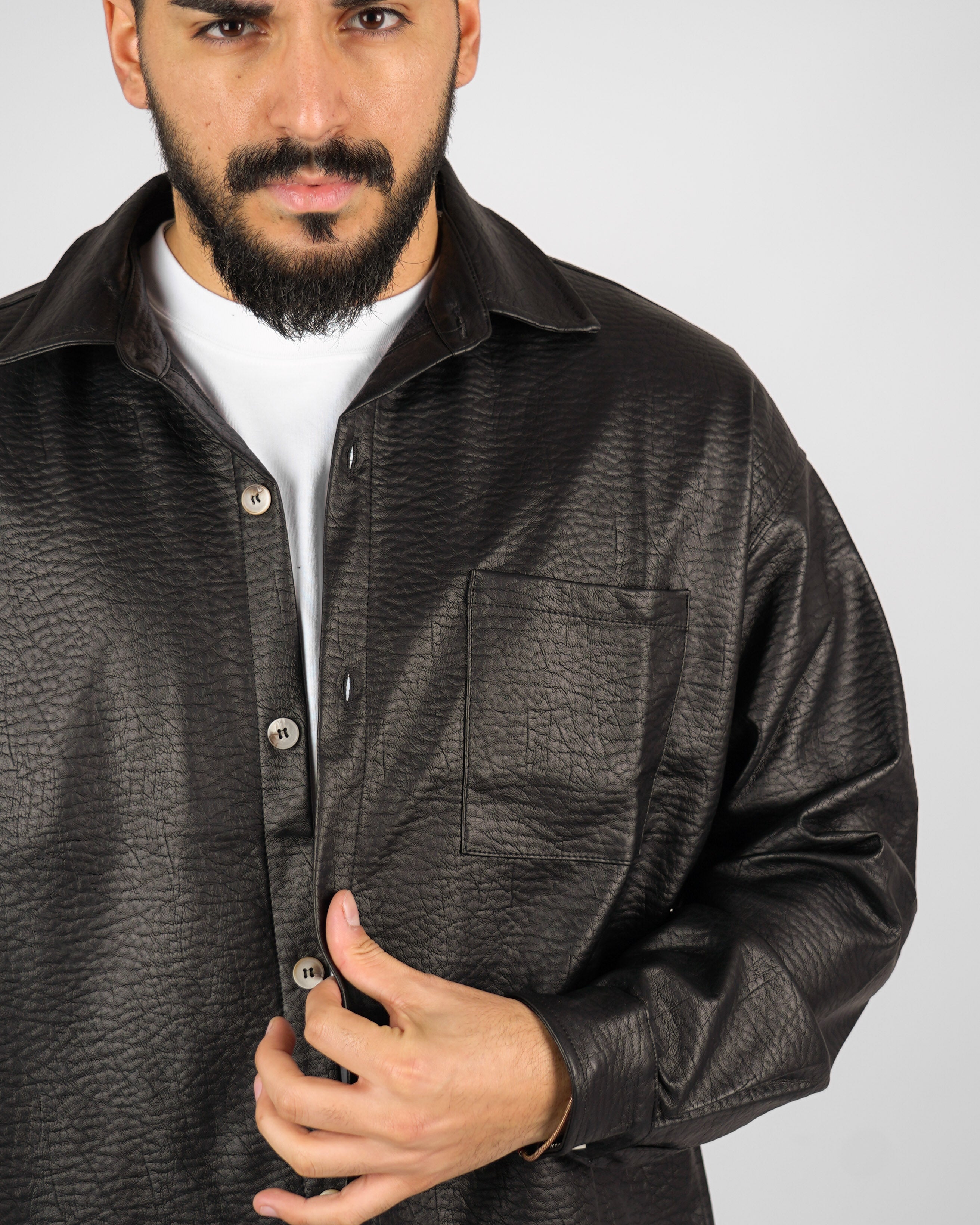 OVERSHIRT IN ECOPELLE