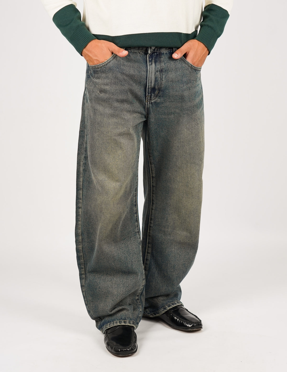 JEANS CINQUE TASCHE BAGGY FIT