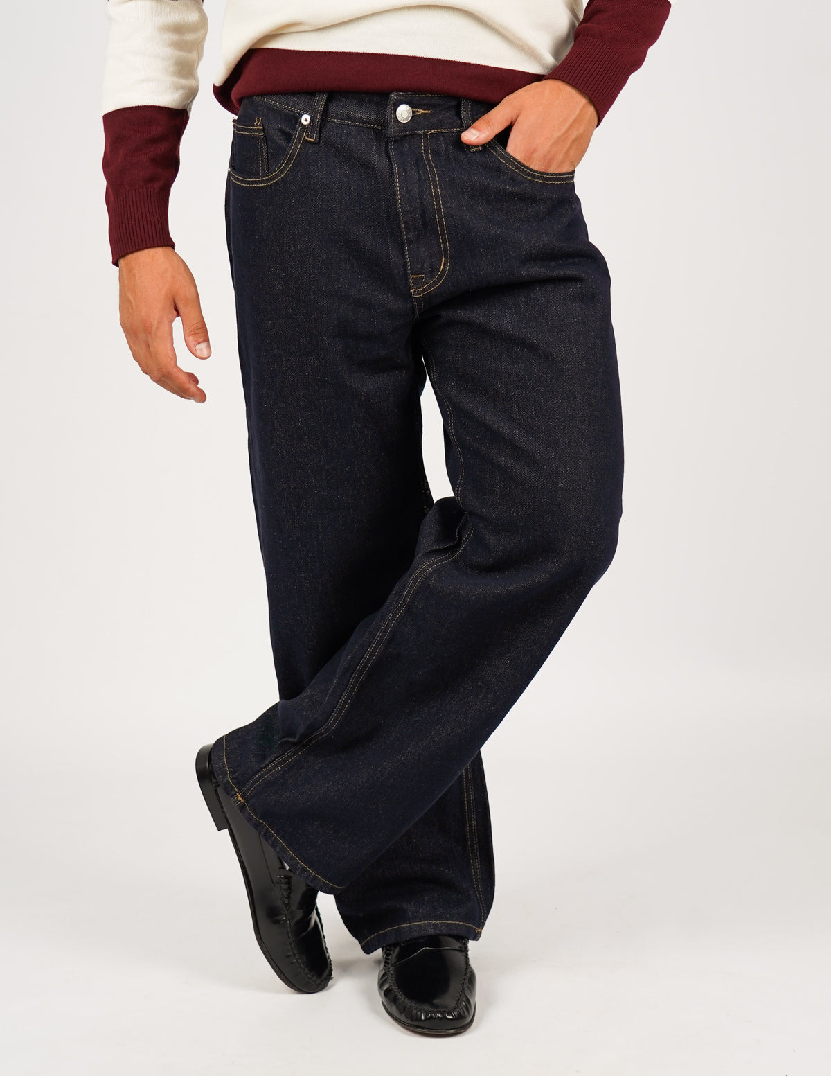JEANS CINQUE TASCHE BAGGY FIT