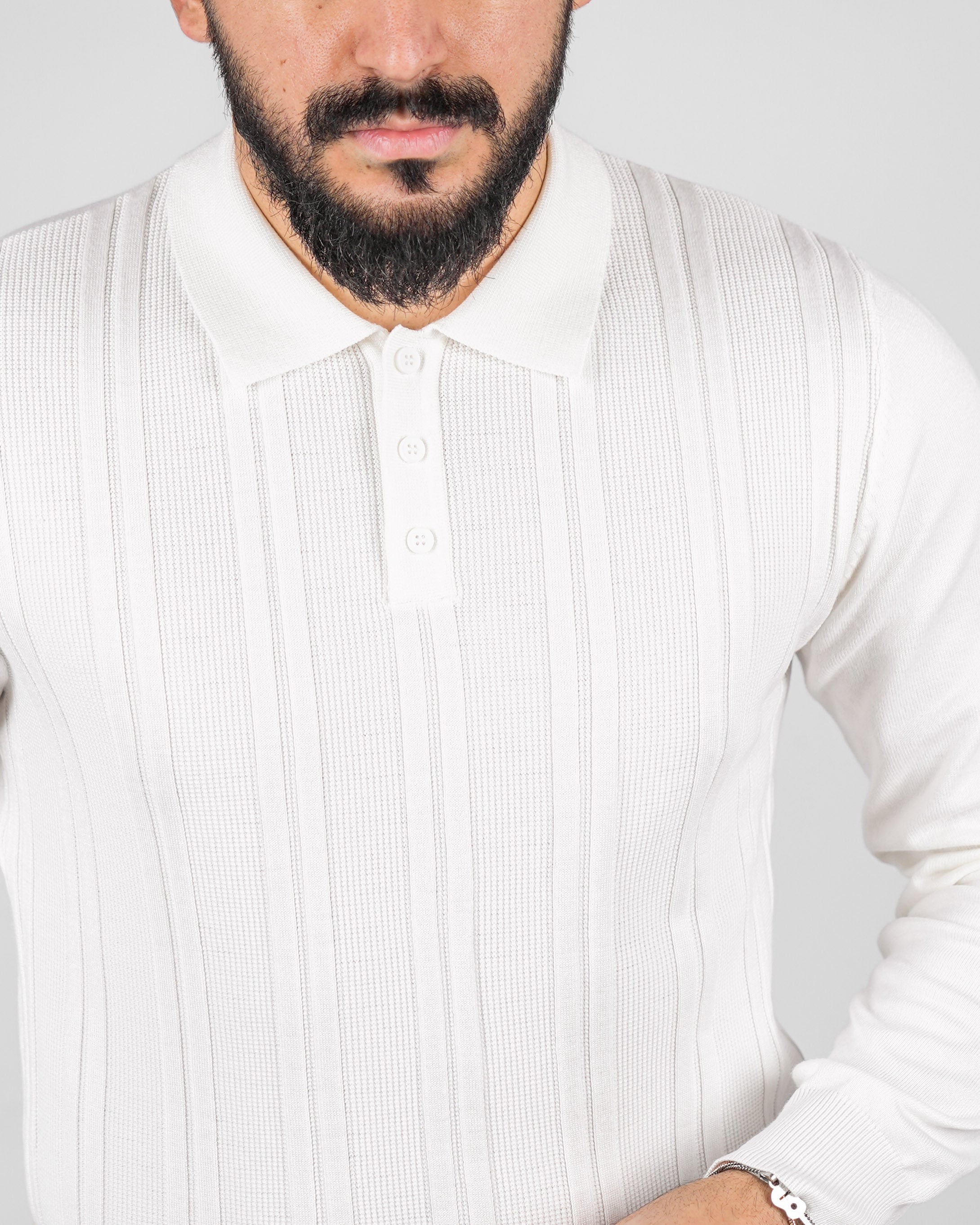 POLO STRUTTURATA MANICA LUNGA