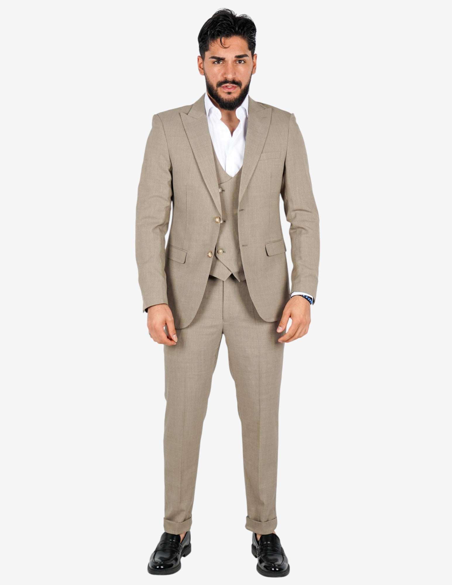 Abito elegante monopetto tre pezzi