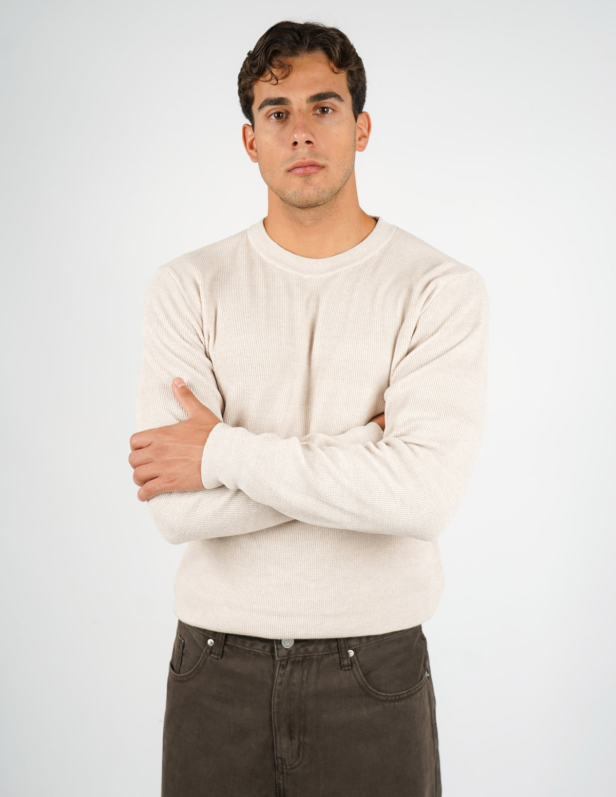 MAGLIONE STRUTTURATO GIROCOLLO