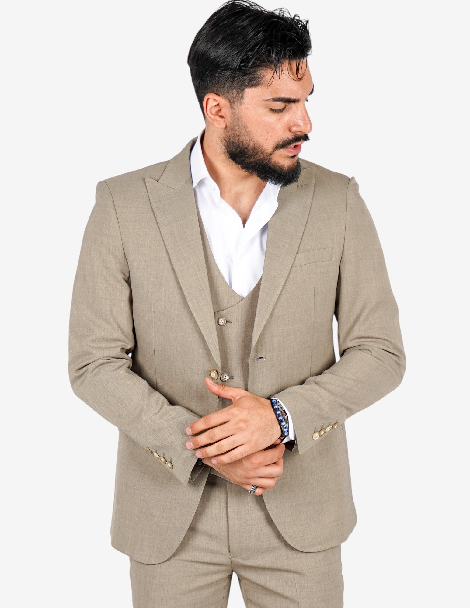 Abito elegante monopetto tre pezzi