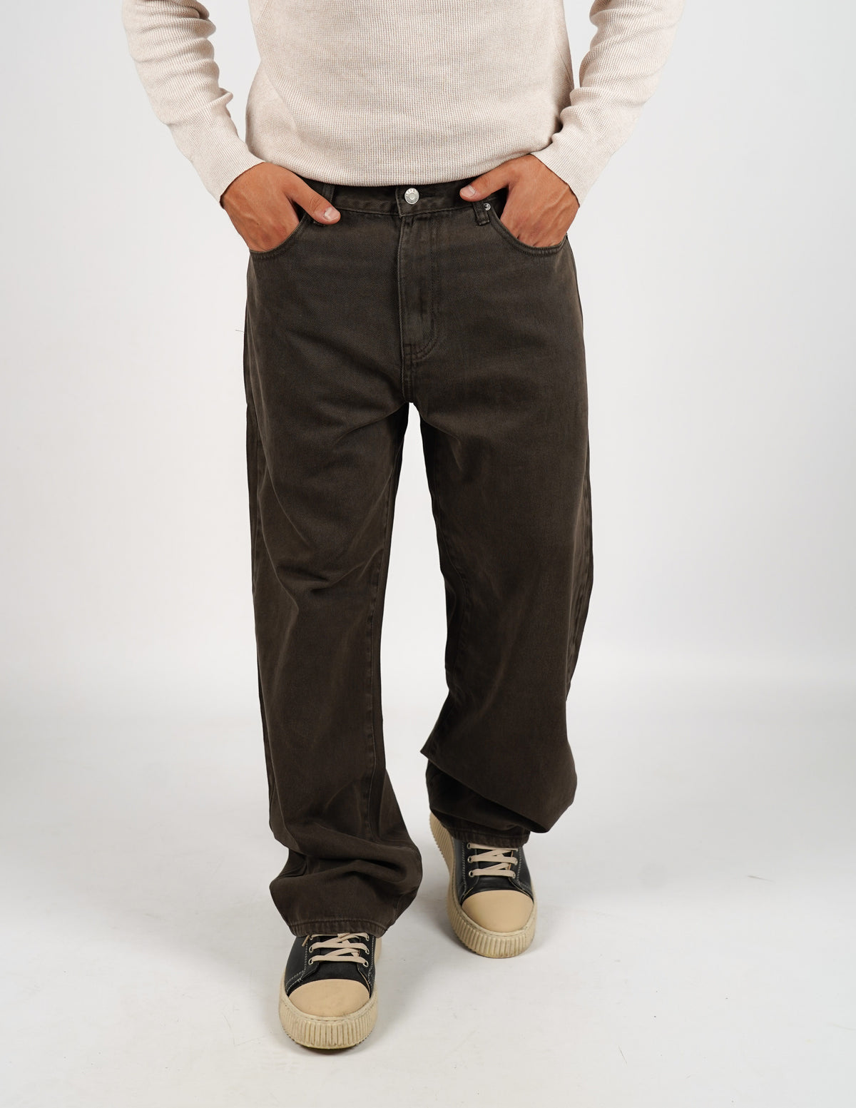 JEANS CINQUE TASCHE TINTA UNITA