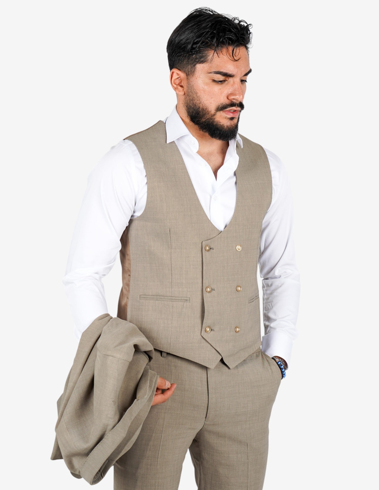 Abito elegante monopetto tre pezzi