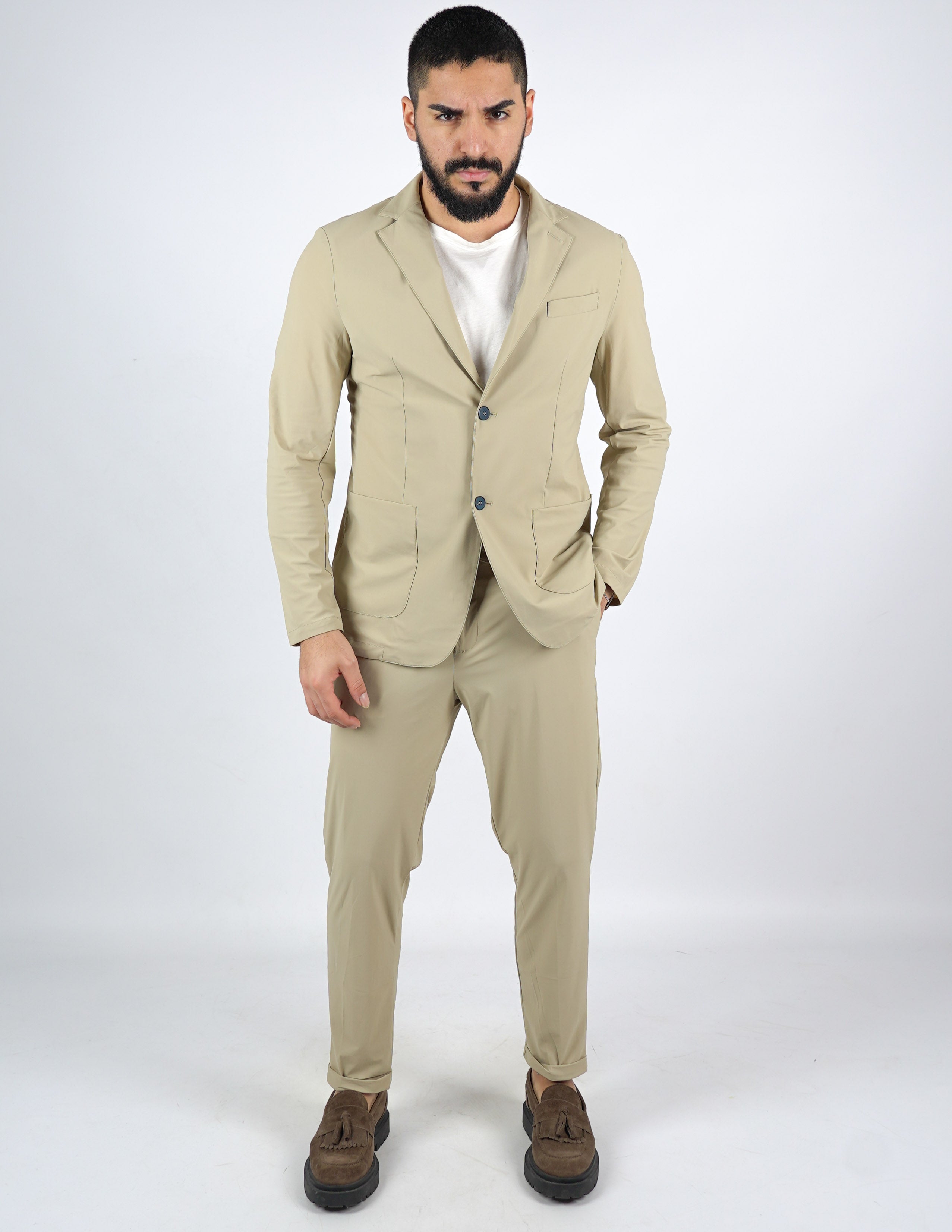 ABITO UOMO MONOPETTO EXTRA LIGHT "NO STIRO"