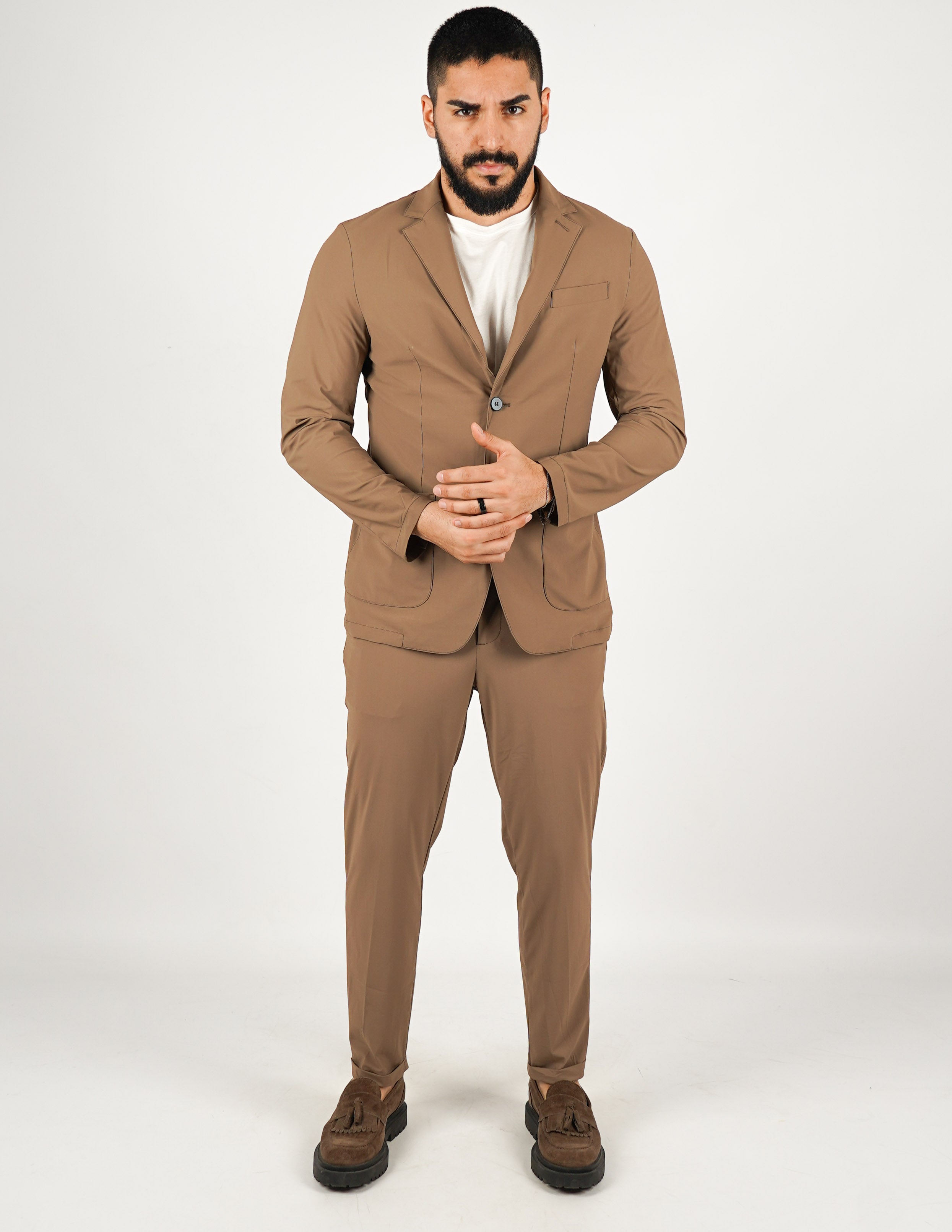 ABITO UOMO MONOPETTO EXTRA LIGHT "NO STIRO"