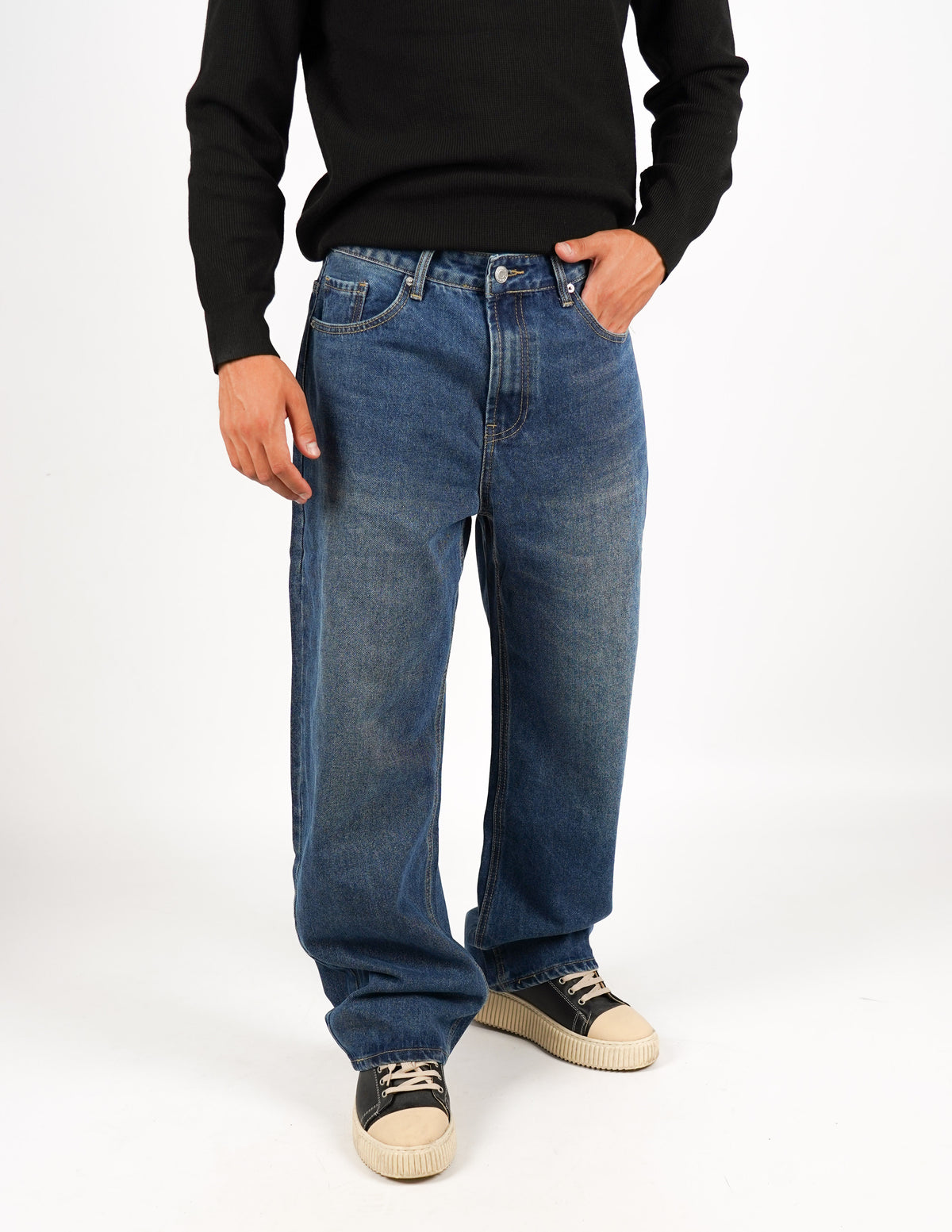 jeans cinque tasche baggy fit