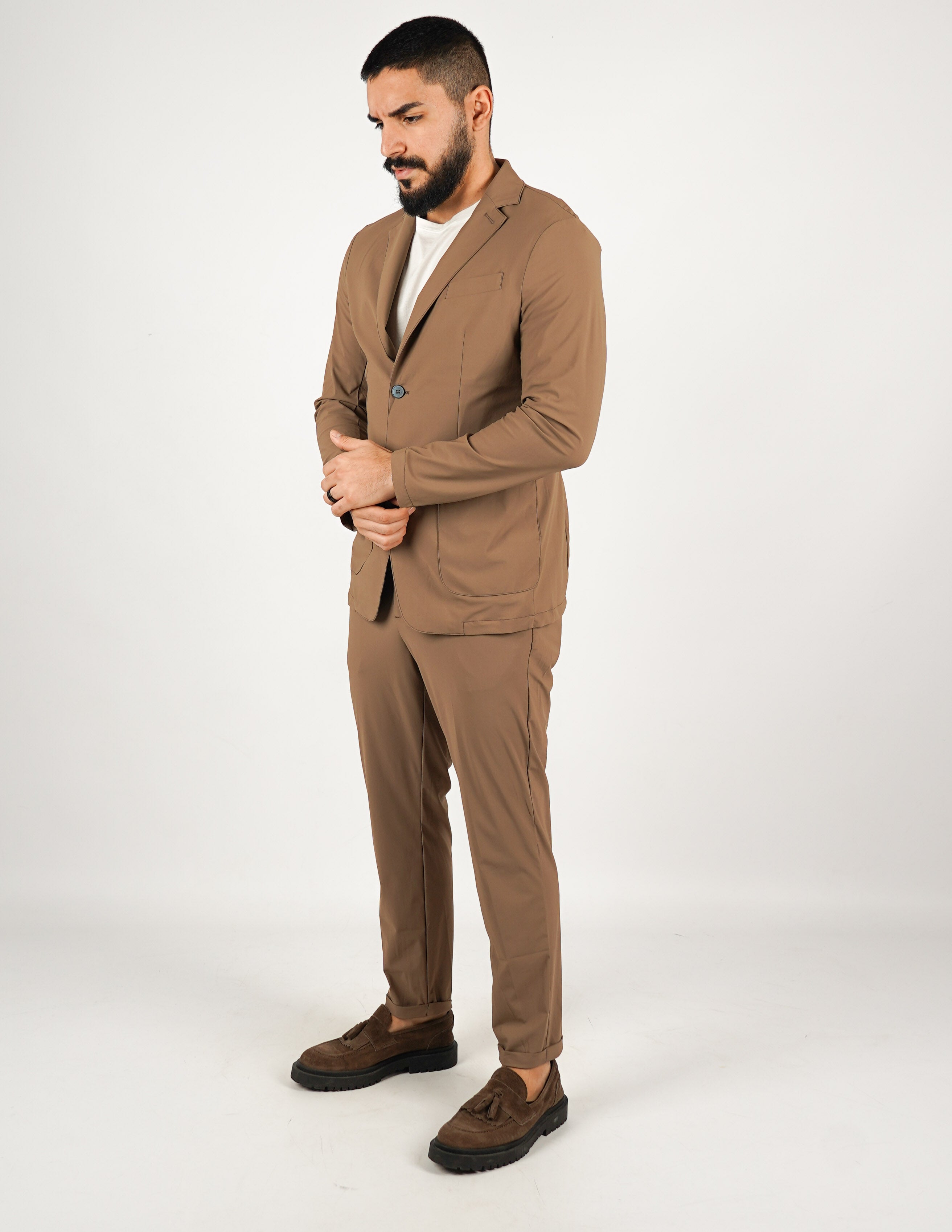 ABITO UOMO MONOPETTO EXTRA LIGHT "NO STIRO"