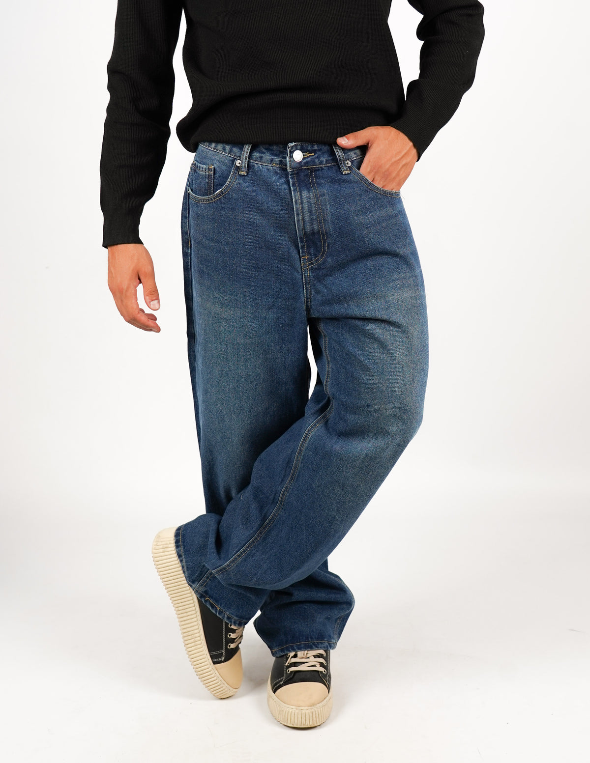 jeans cinque tasche baggy fit