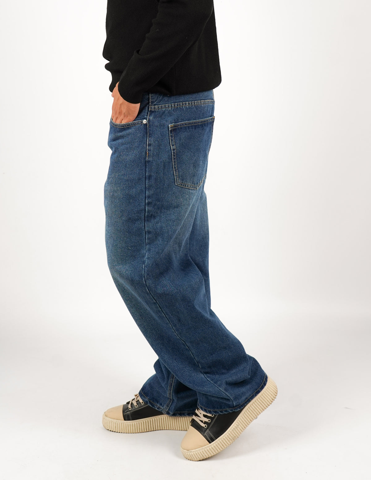 jeans cinque tasche baggy fit
