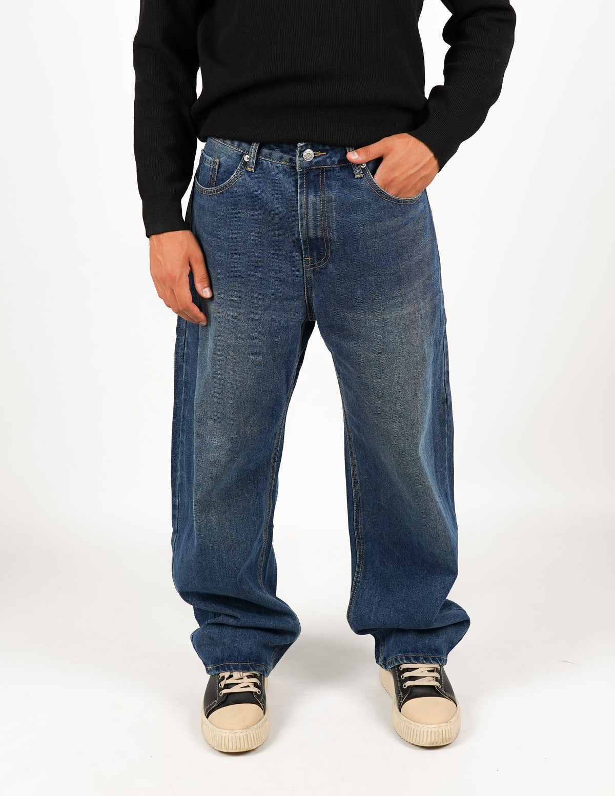jeans cinque tasche baggy fit