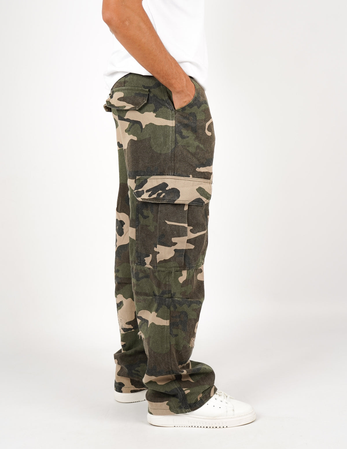 JEANS CARGO CAMOUFLAGE CASUAL