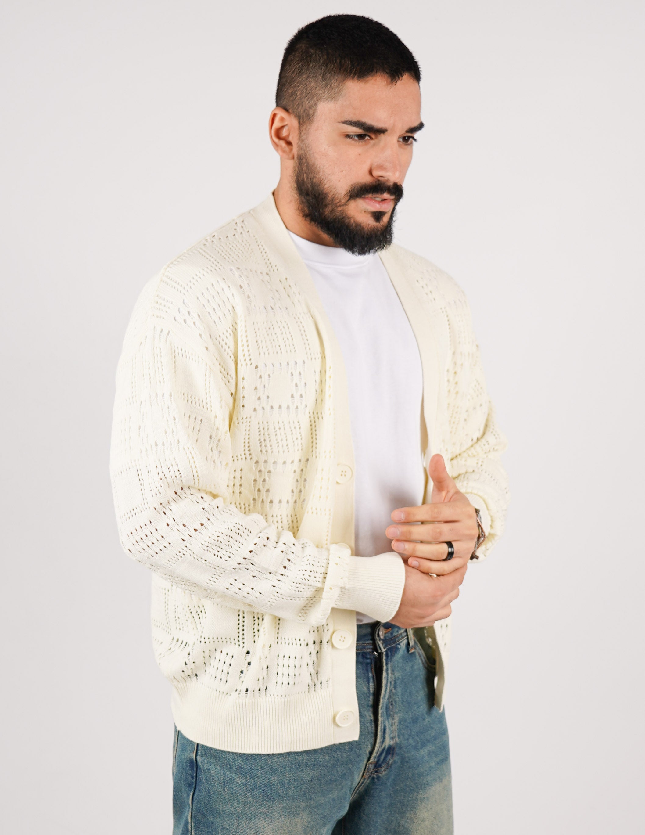 CARDIGAN STRUTTURATO CON RICAMO