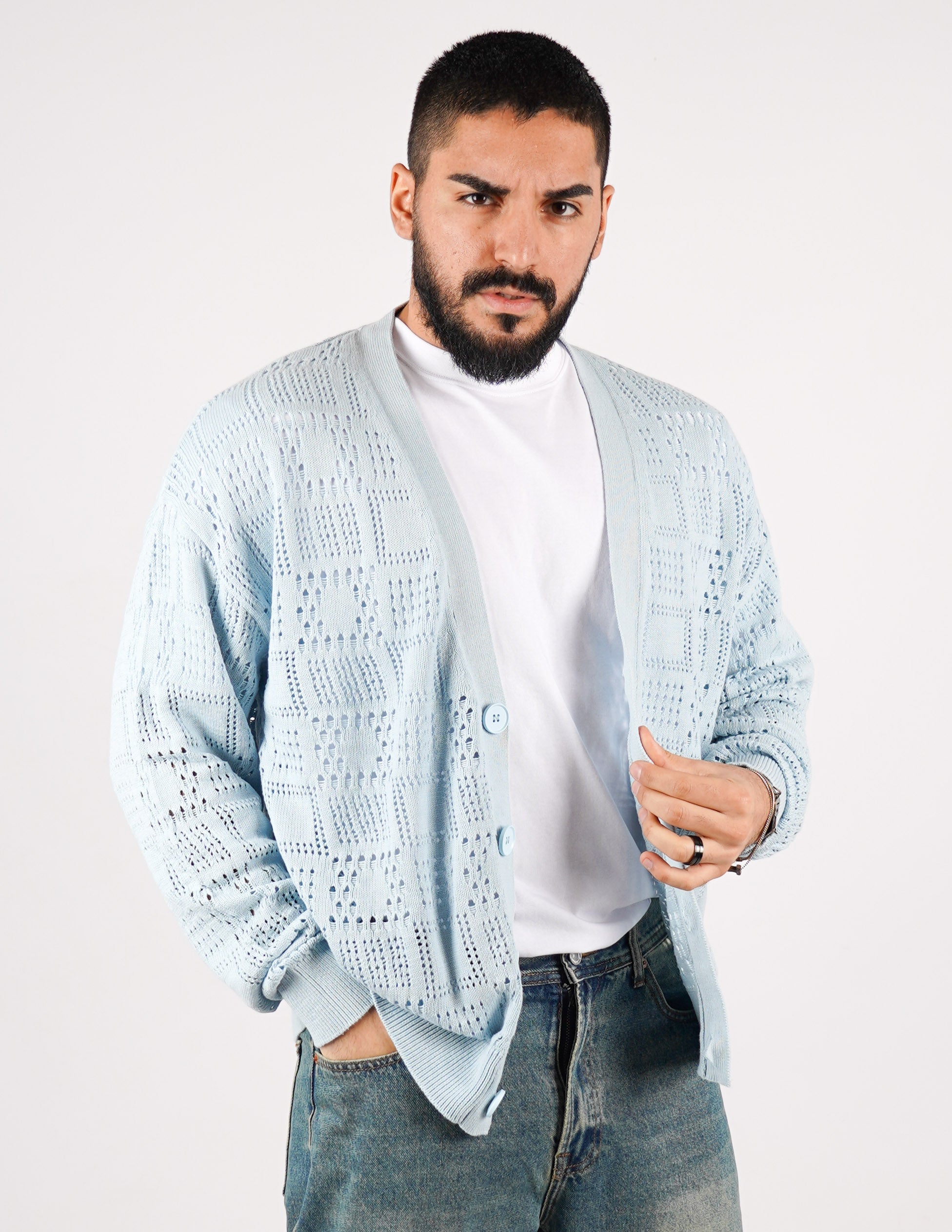 CARDIGAN STRUTTURATO CON RICAMO
