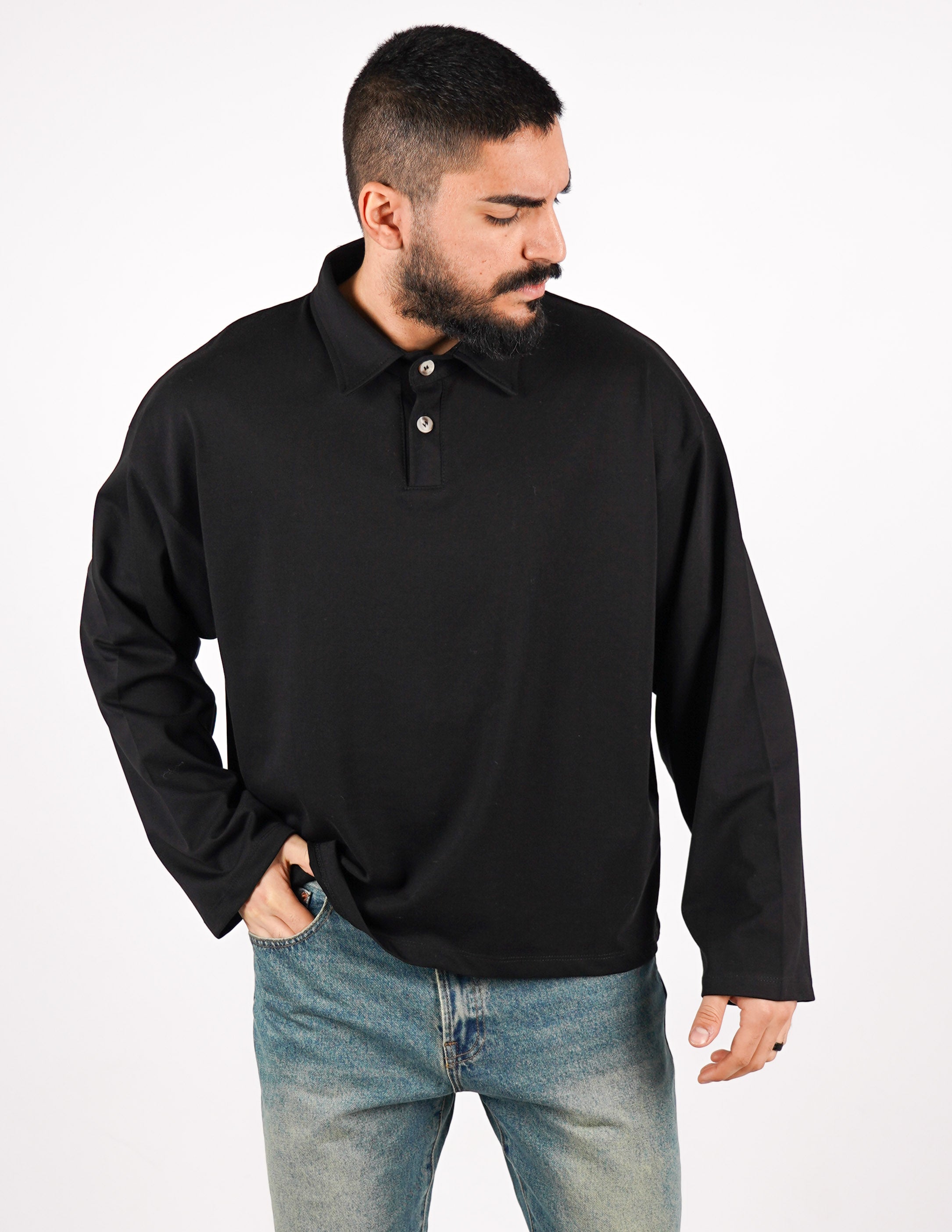 POLO OVERSIZE IN COTONE
