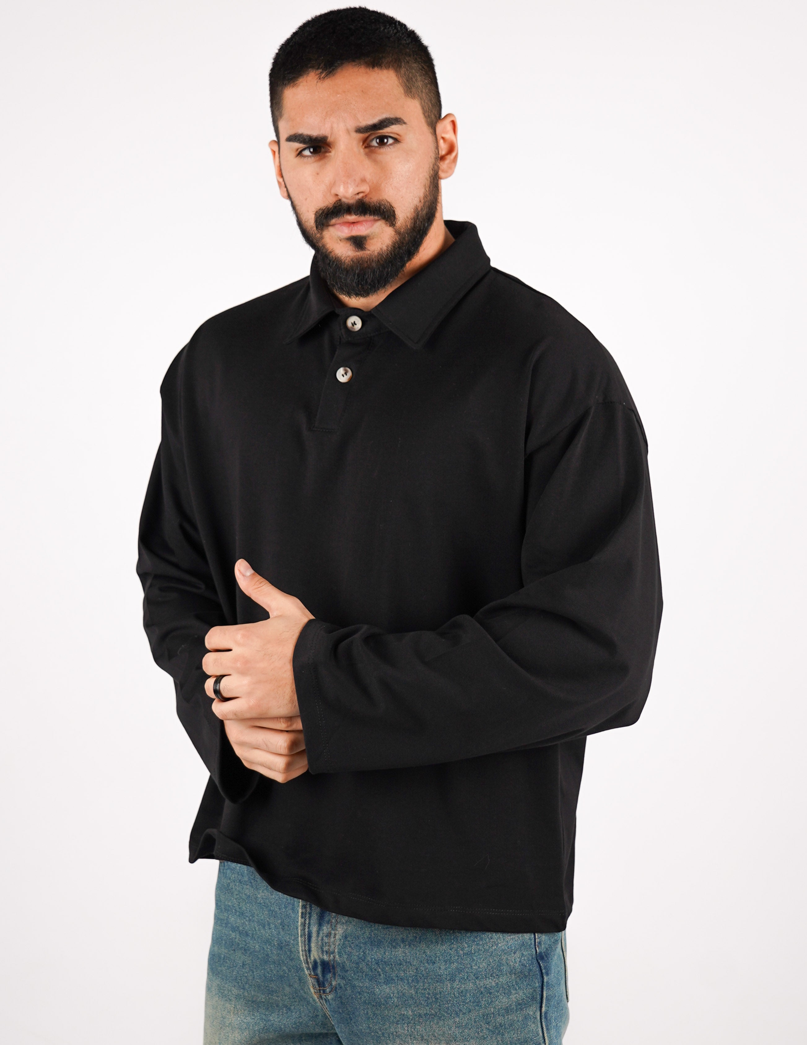 POLO OVERSIZE IN COTONE