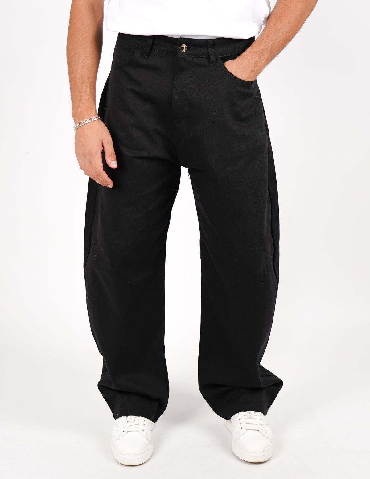 pantalone cinque tasche balloon fit
