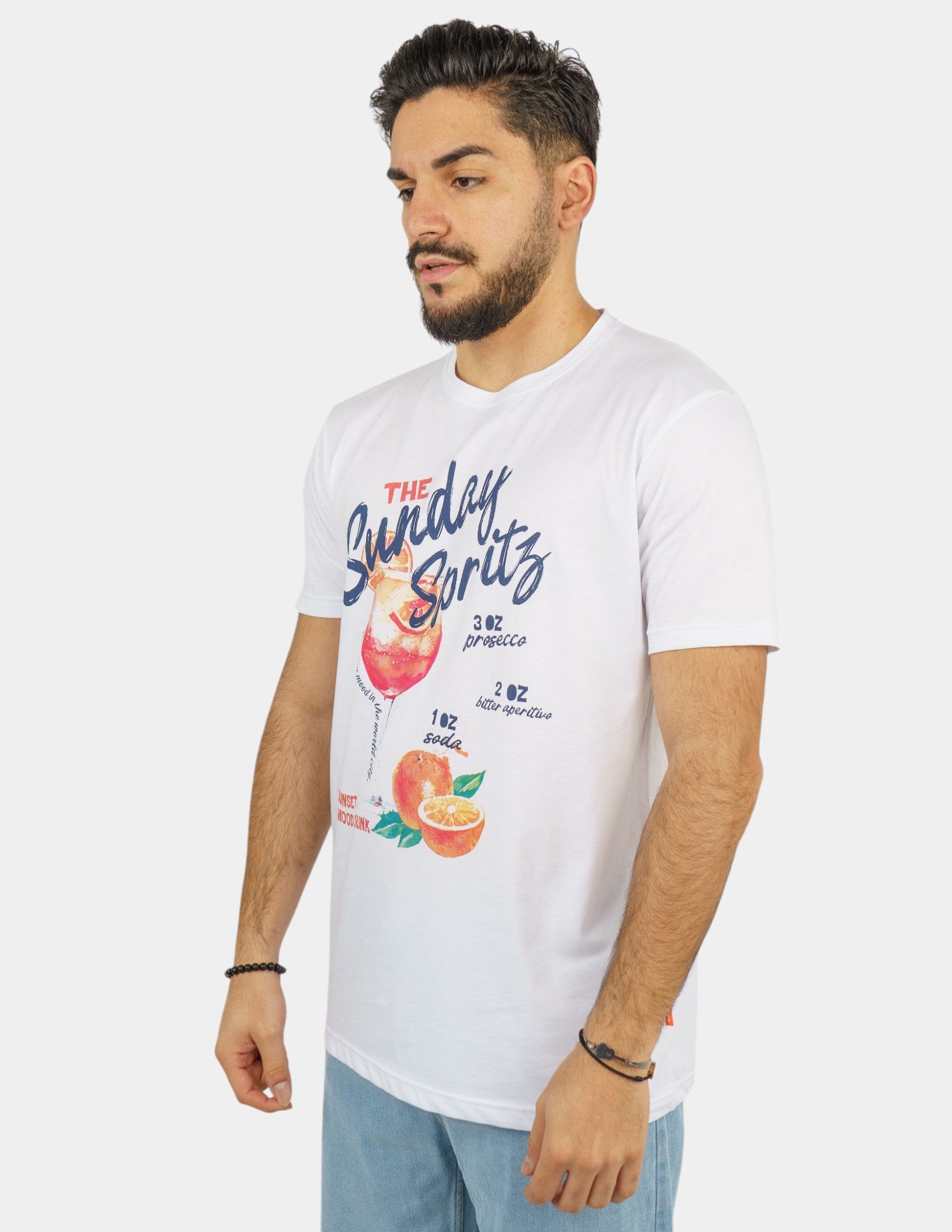t-shirt in cotone con stampa