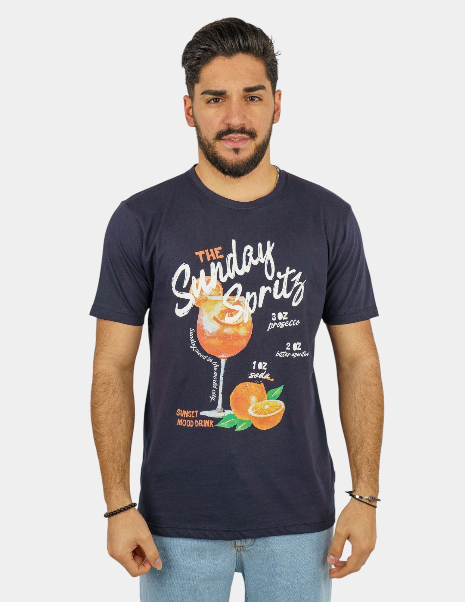 t-shirt in cotone con stampa