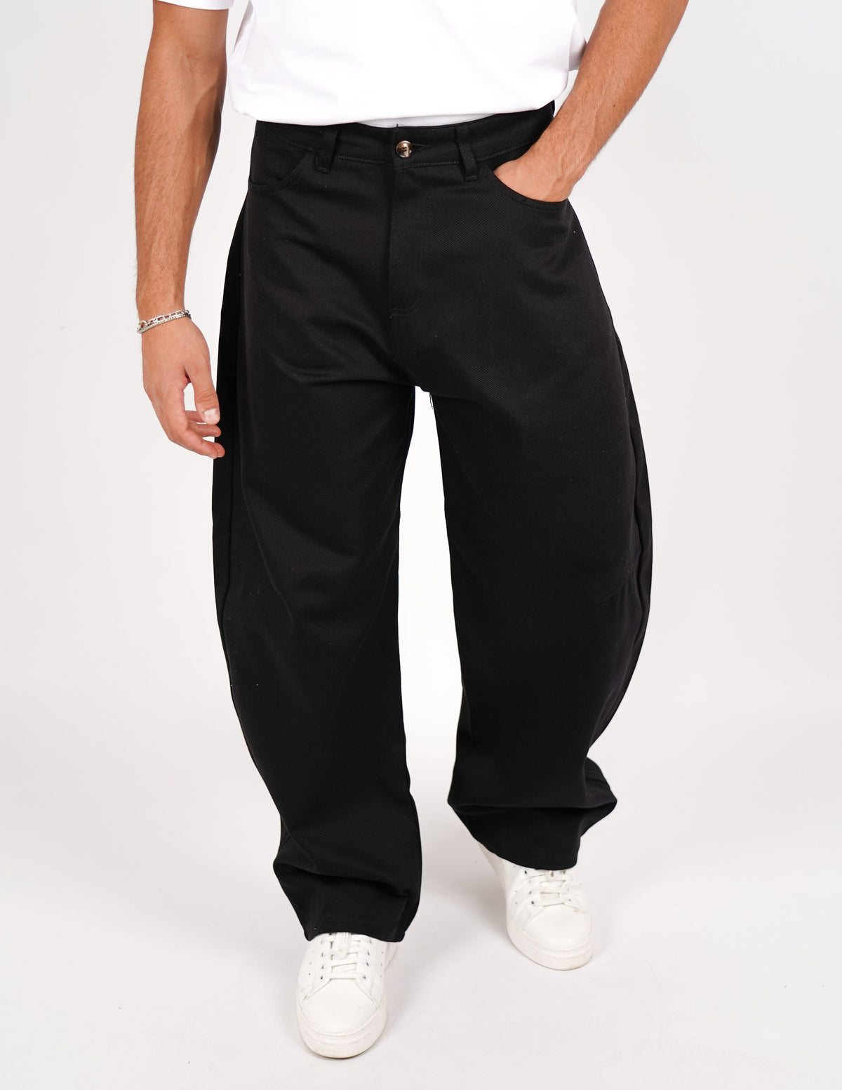 pantalone cinque tasche balloon fit