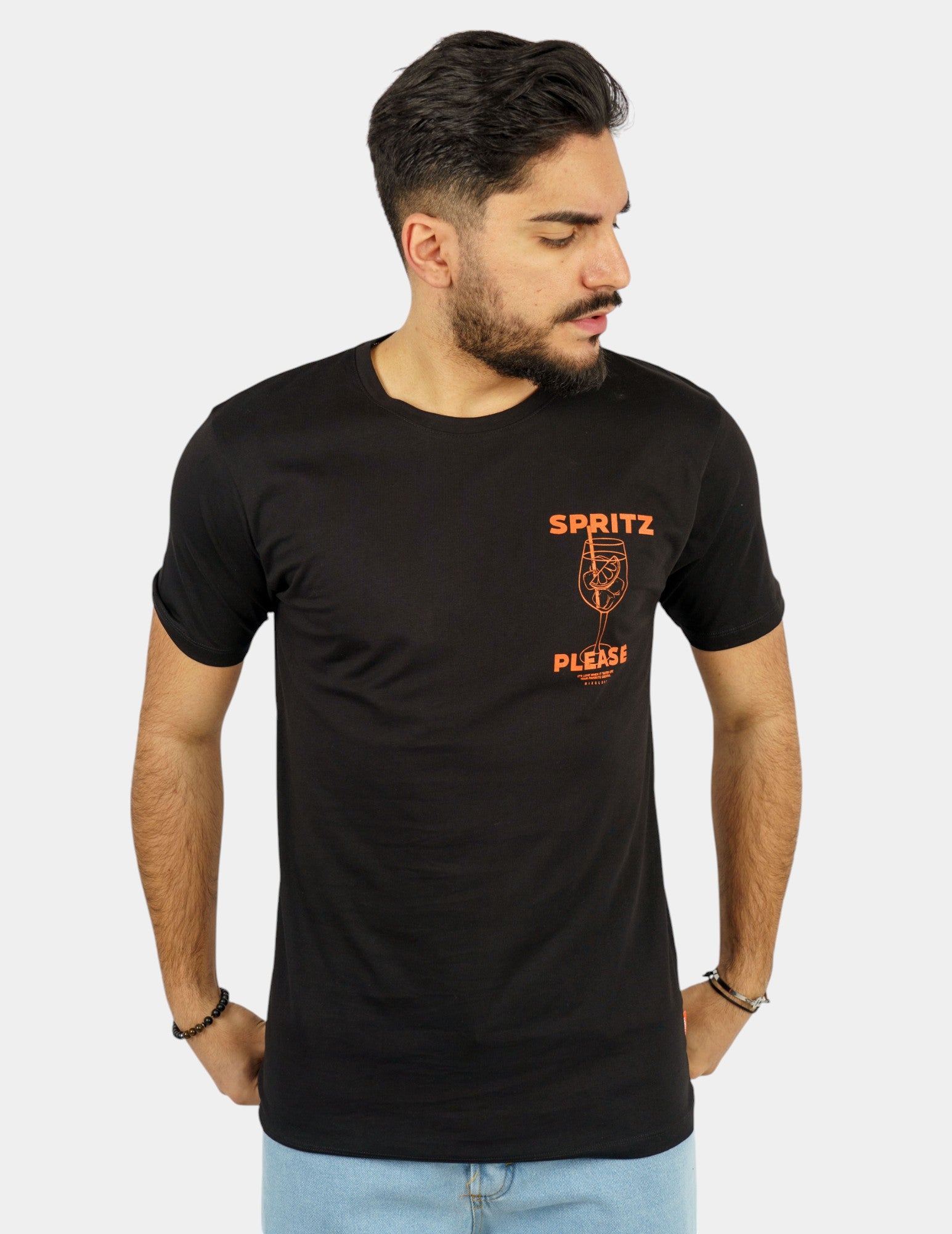 t-shirt in cotone con stampa