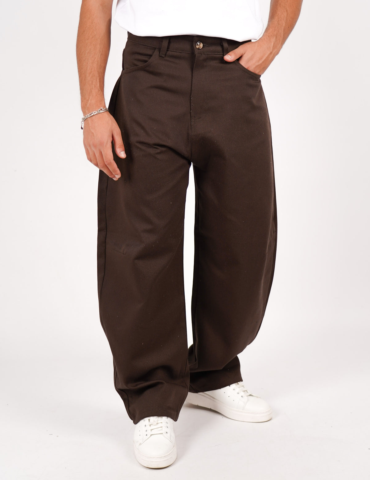 pantalone cinque tasche balloon fit