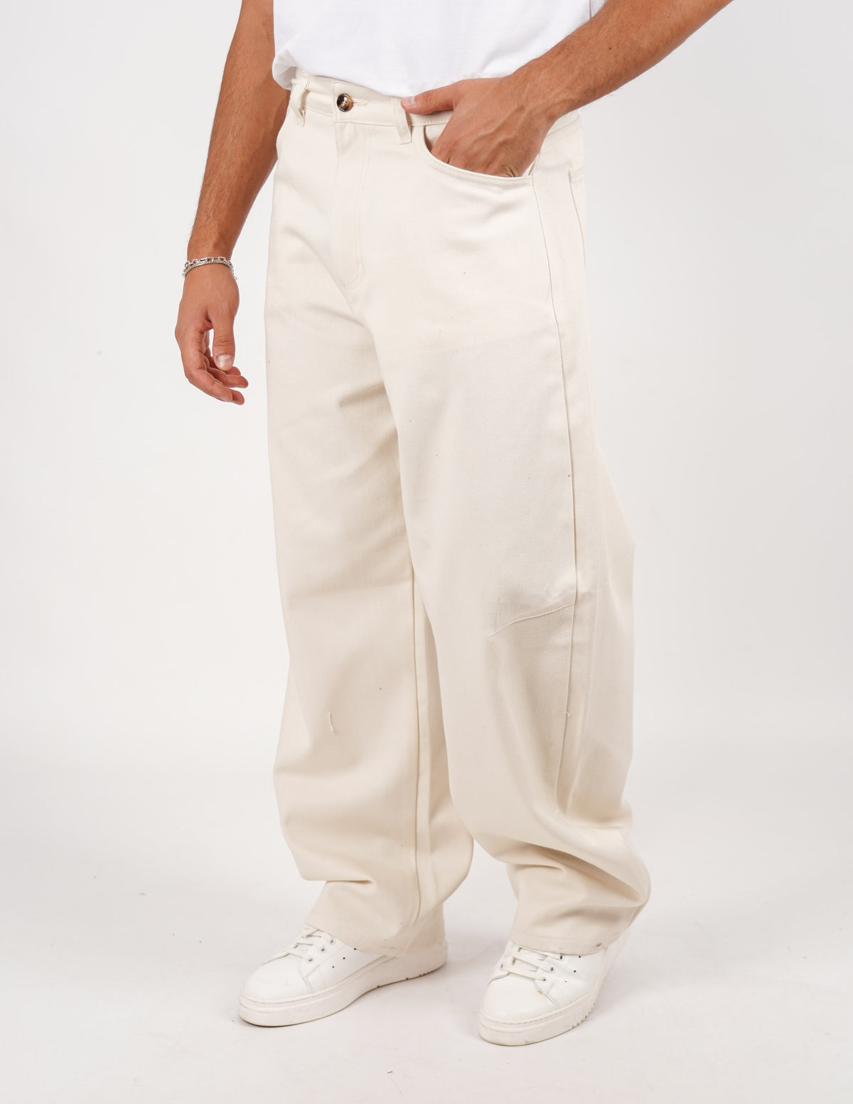 pantalone cinque tasche balloon fit