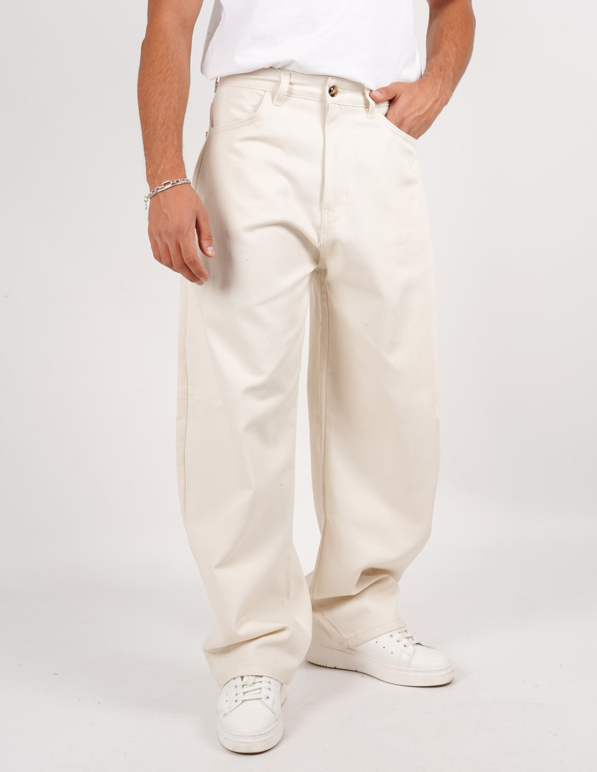 pantalone cinque tasche balloon fit